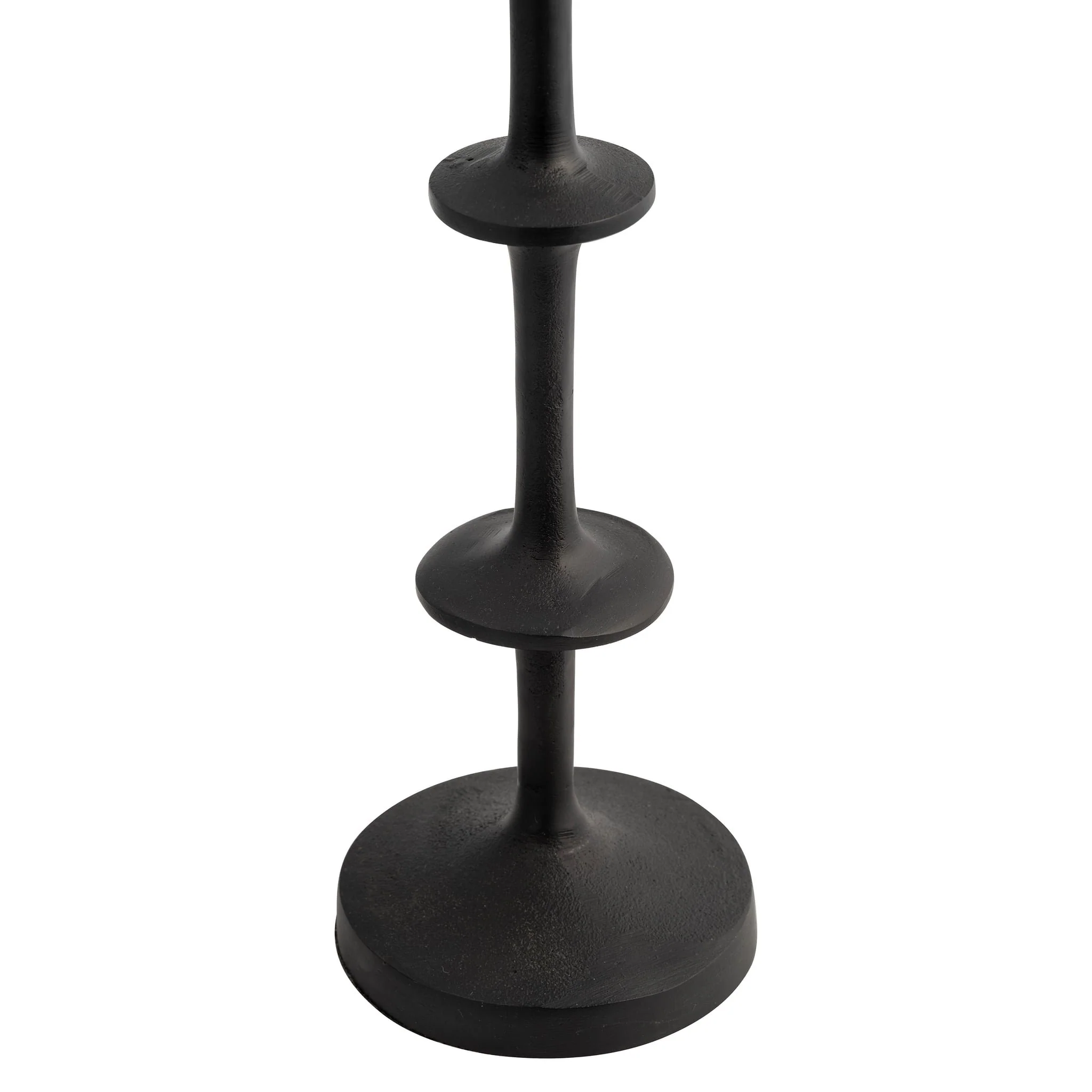 Metal, 30" Abacus Floor Pillar Candleholder, Black - Image 4