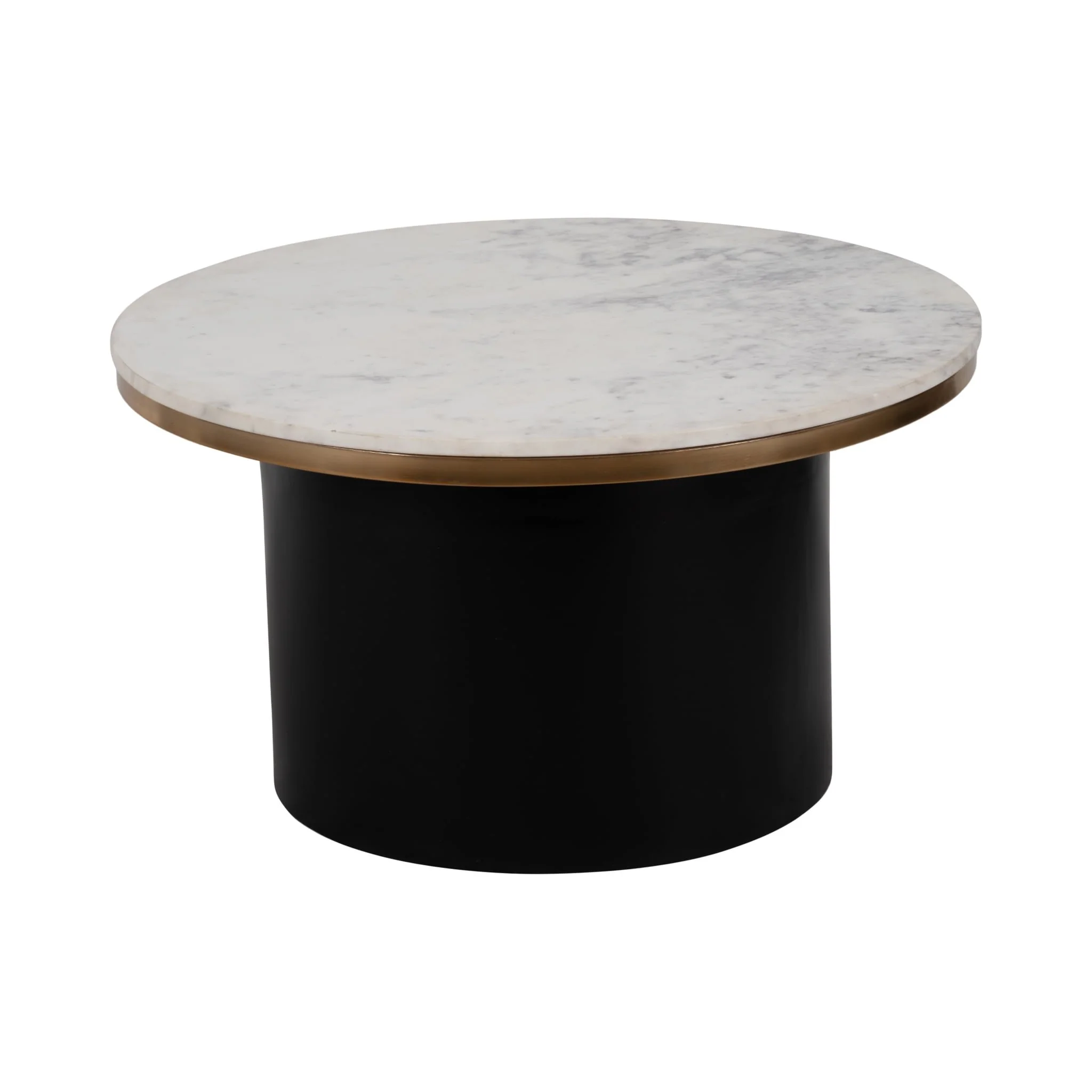 Metal, 31" Cylinder Coffee Table, Black - Image 2