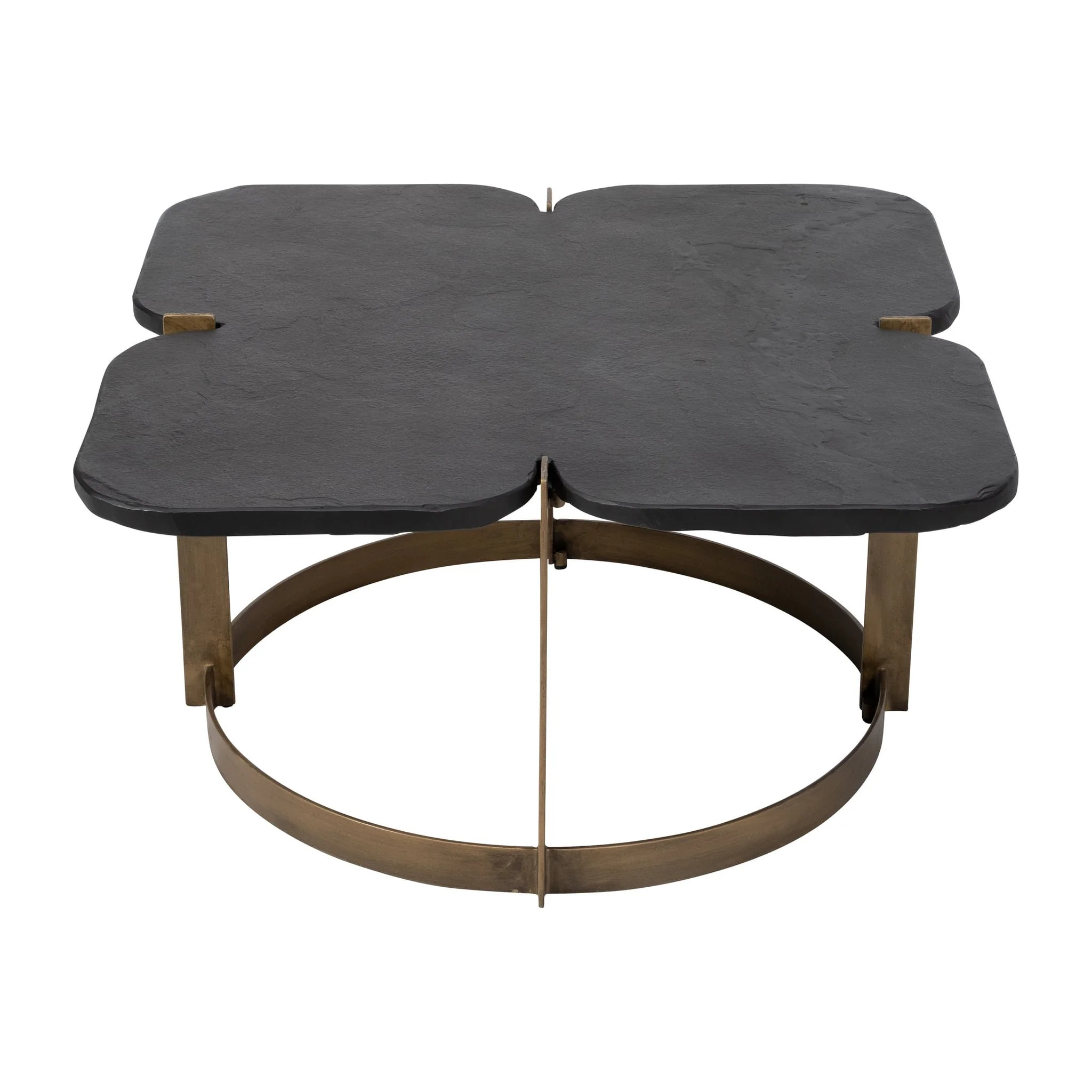Metal, 32x17  Stone Top Coffee Table, 2boxes - Image 3