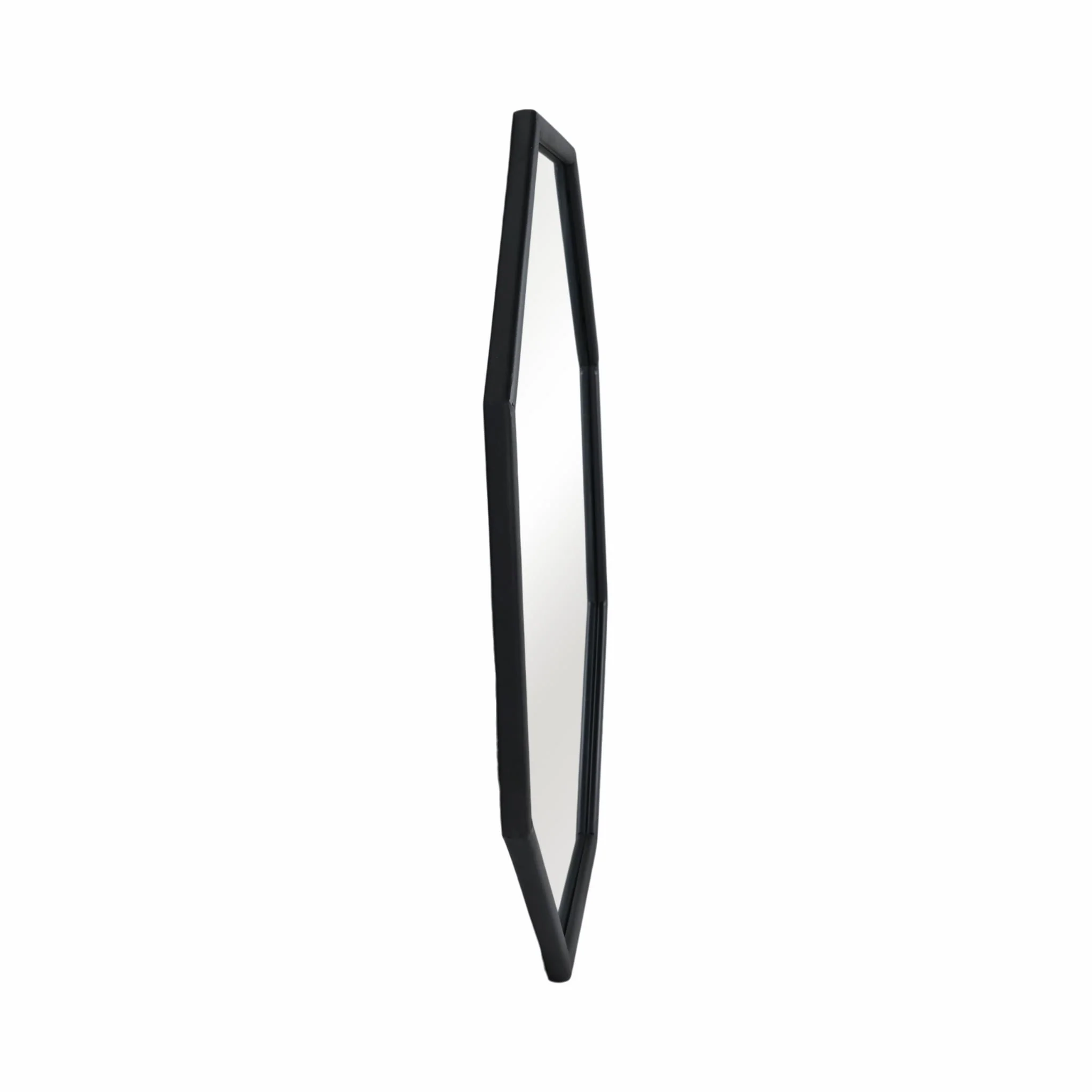 Metal, 32x28 Octagonal Mirror, Black/gld Wb - Image 3