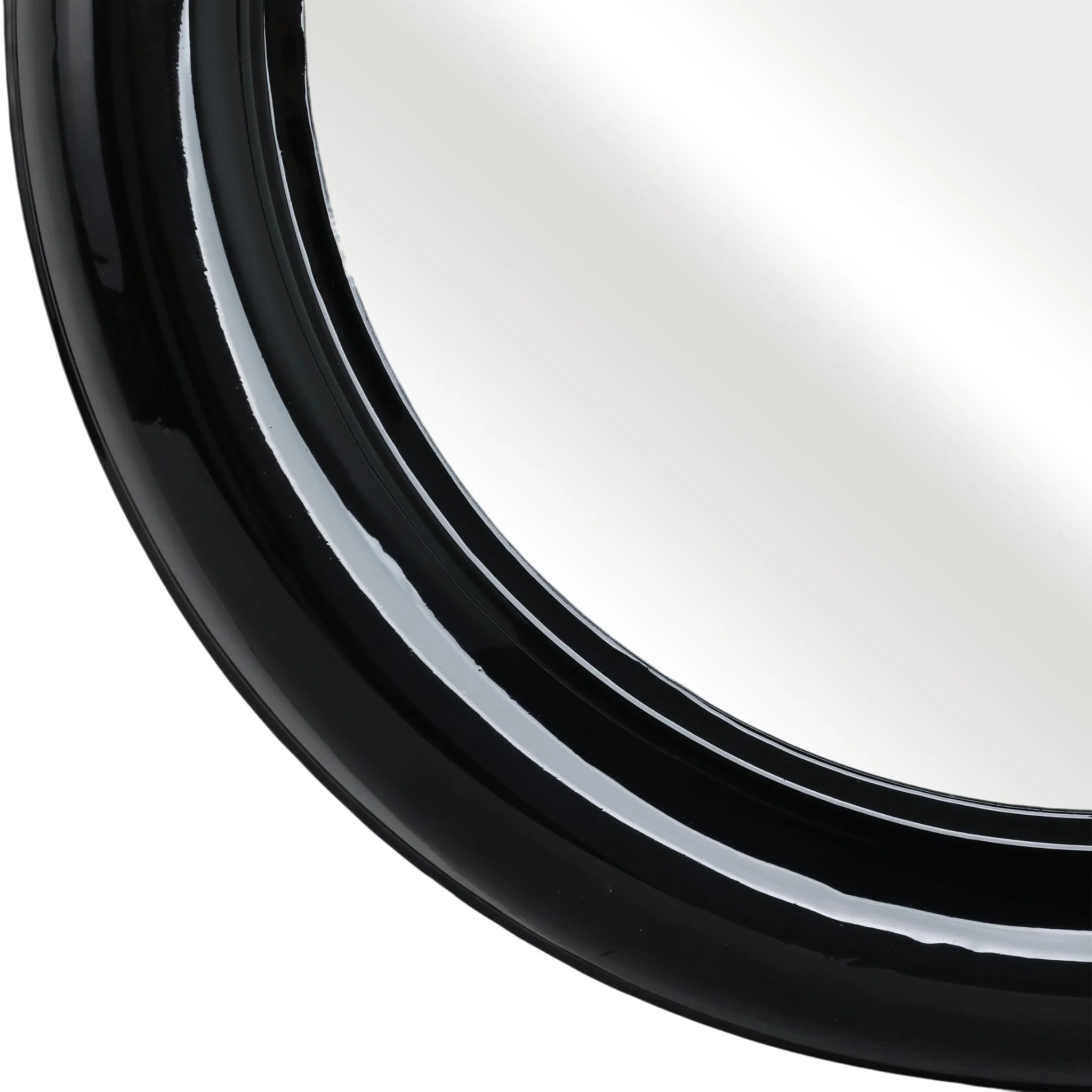 Metal 36" Round Mirror, Black - Image 4