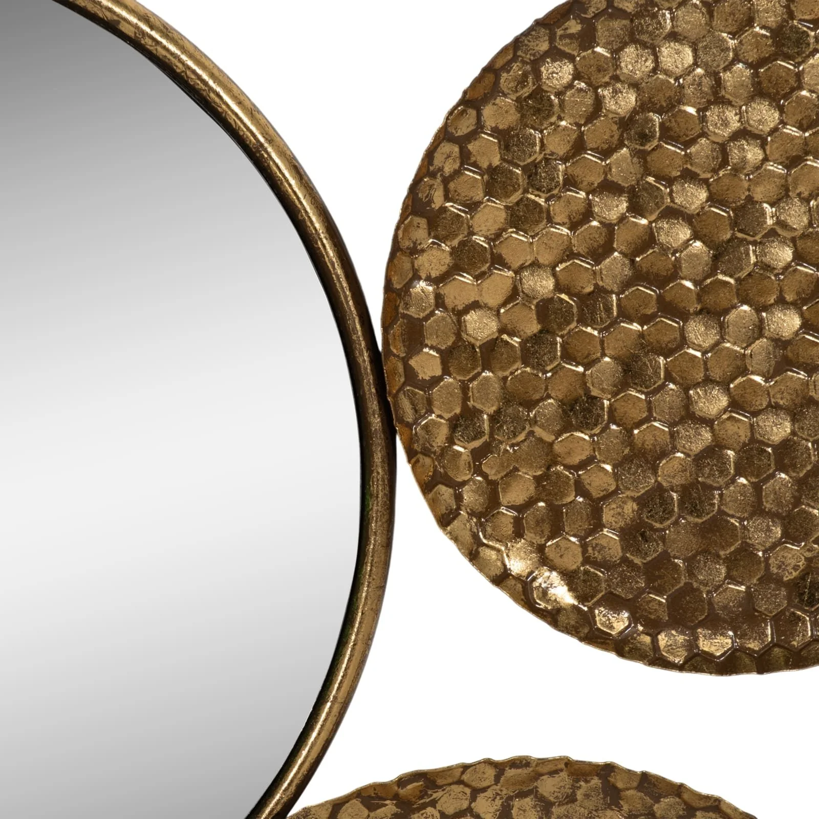 Metal 39" Mirrored Wall Decor,gold, Wb - Image 4