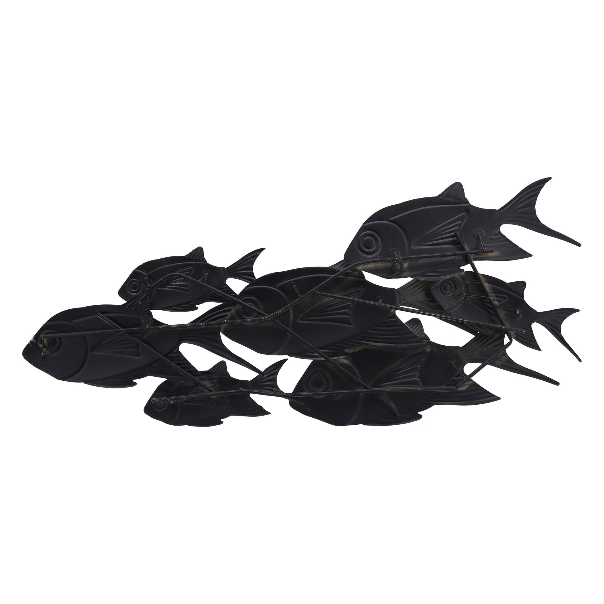 Metal 42" School Of Fish Wall Decor Wb - Image 4