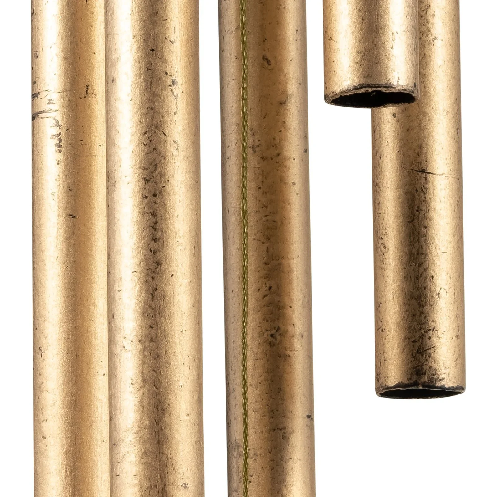 Metal, 43" 5-pipes Windchime, Antique Gold - Image 5