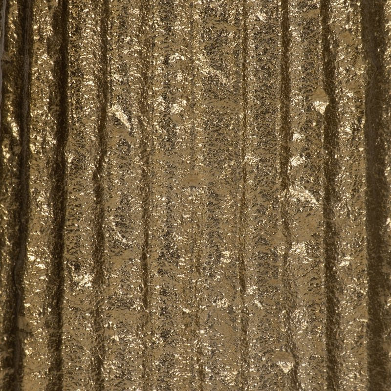 Metal, 48" Ribbed Floor Vase, Gold - Image 6
