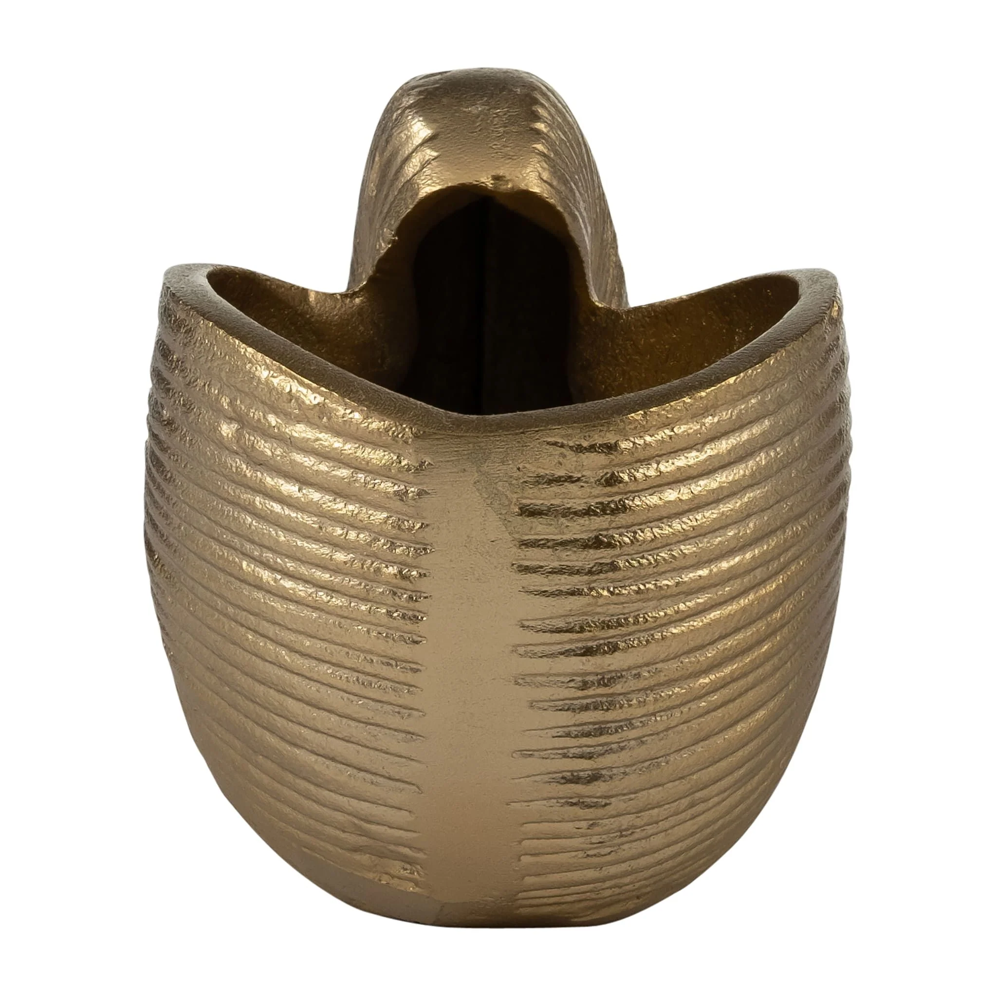 Metal,4"h,hollow Shell Vase,champagne - Image 3