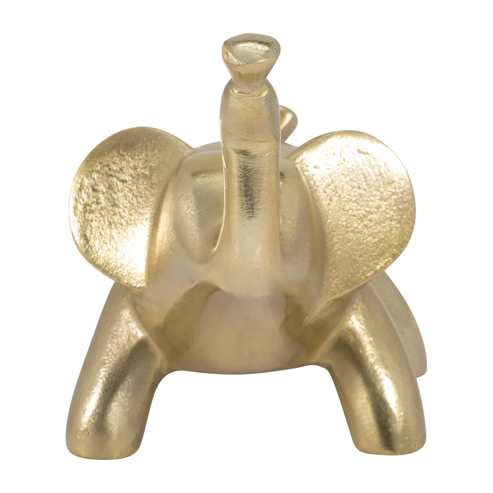 Metal, 6" Decorative Baloon Elephant. Gold - Image 3