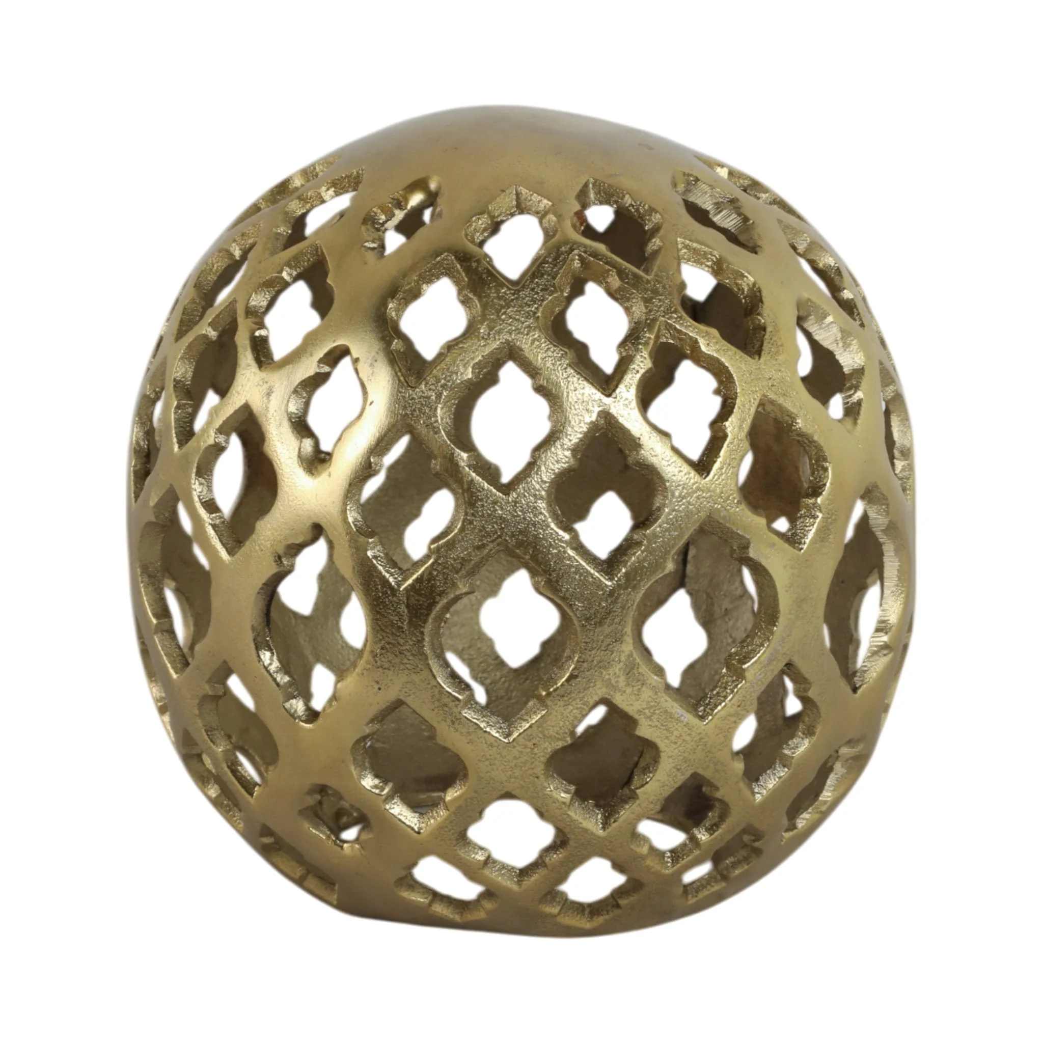 Metal, 8" Cut-out Orb, Gold - Image 5