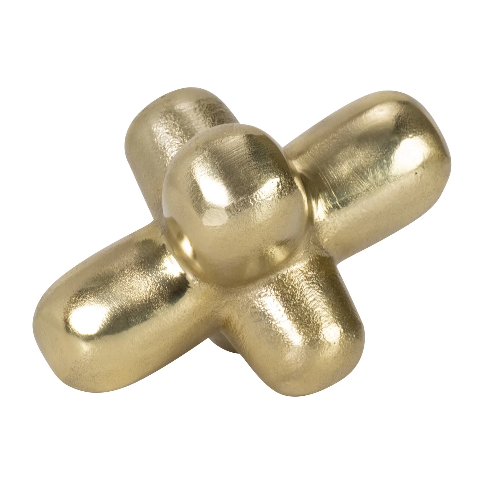 Metal 8" Geometric Orb, Gold - Image 4