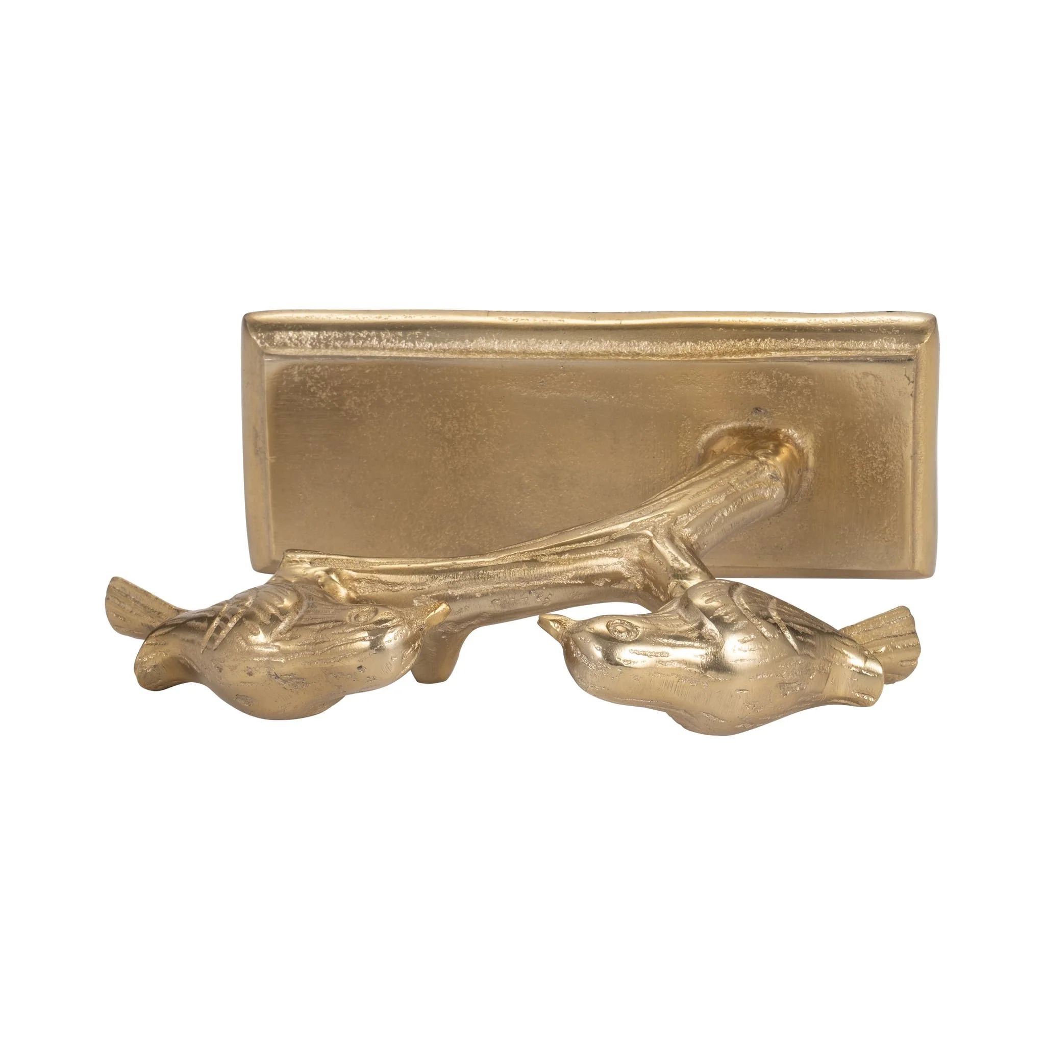 Metal, 8" Perched Birds, Gold - Image 6