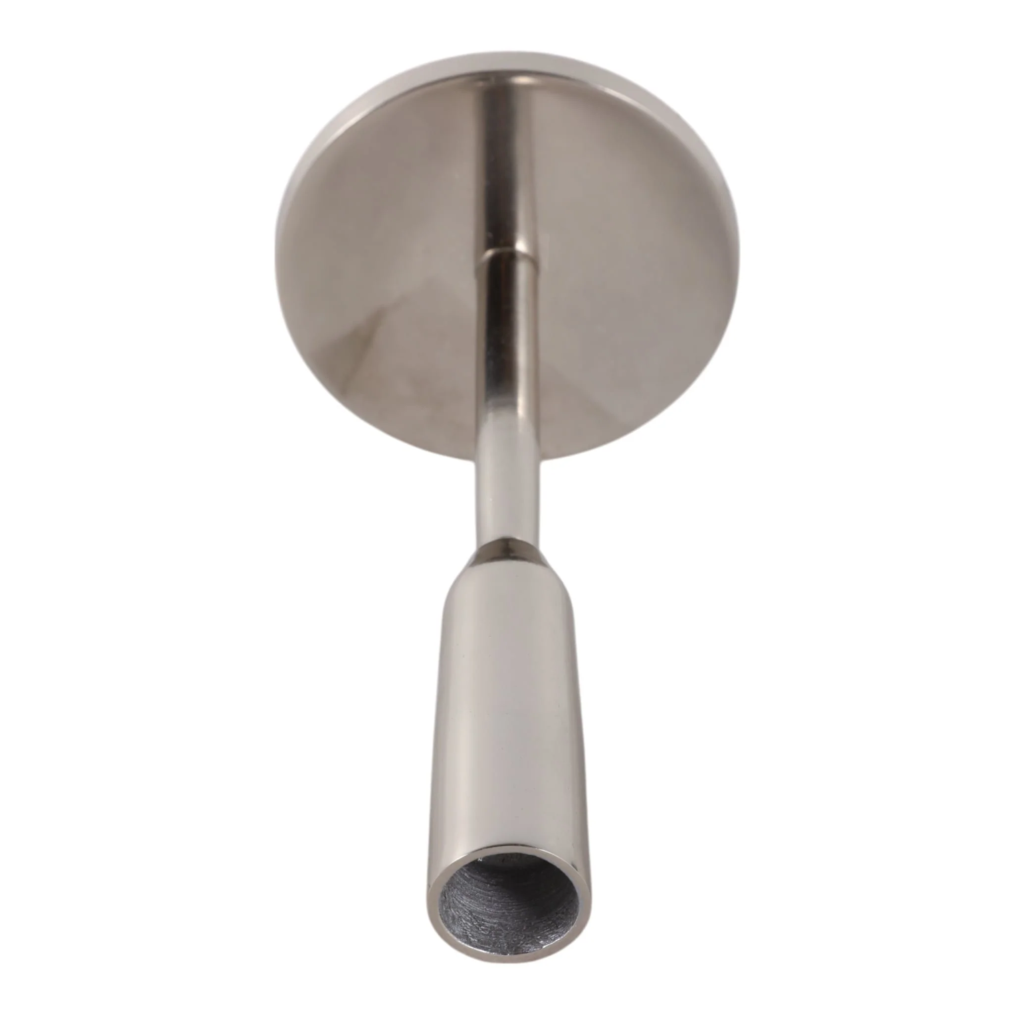 Metal, 8" Taper Candle Holder, Silver - Image 5