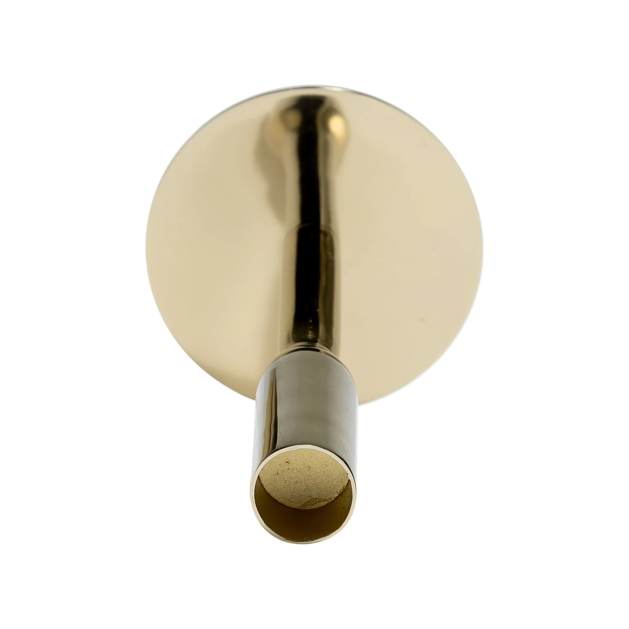 Metal, 8"h Taper Candle Holder, Gold - Image 3