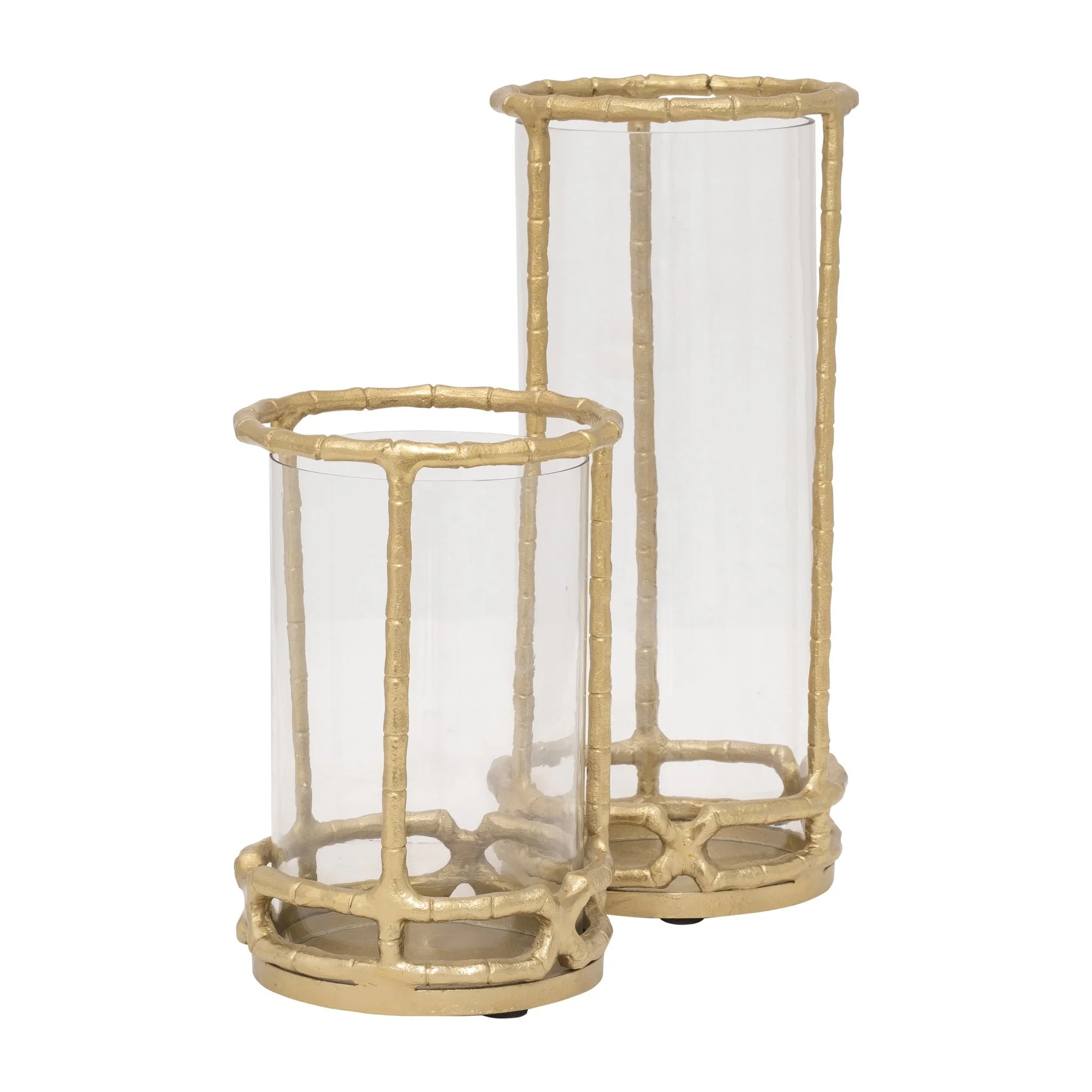 Metal, 9" Hurricane Holder, Gold - Image 7