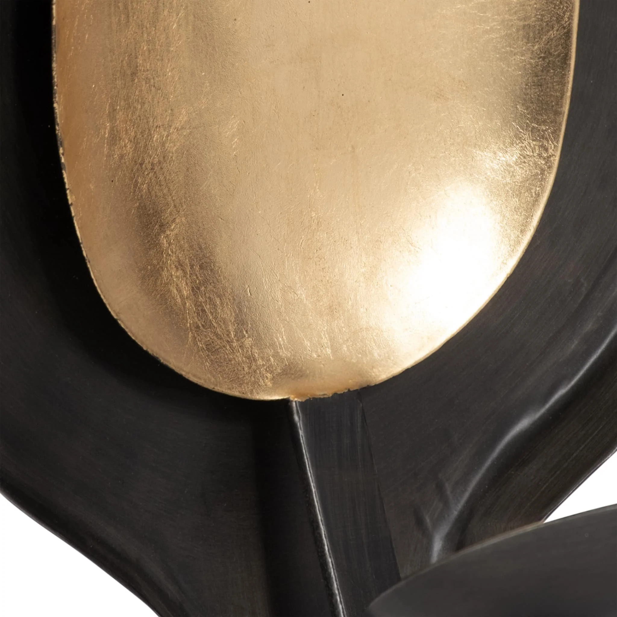Metal, 9" Round Votive Holder, Black/gold - Image 5