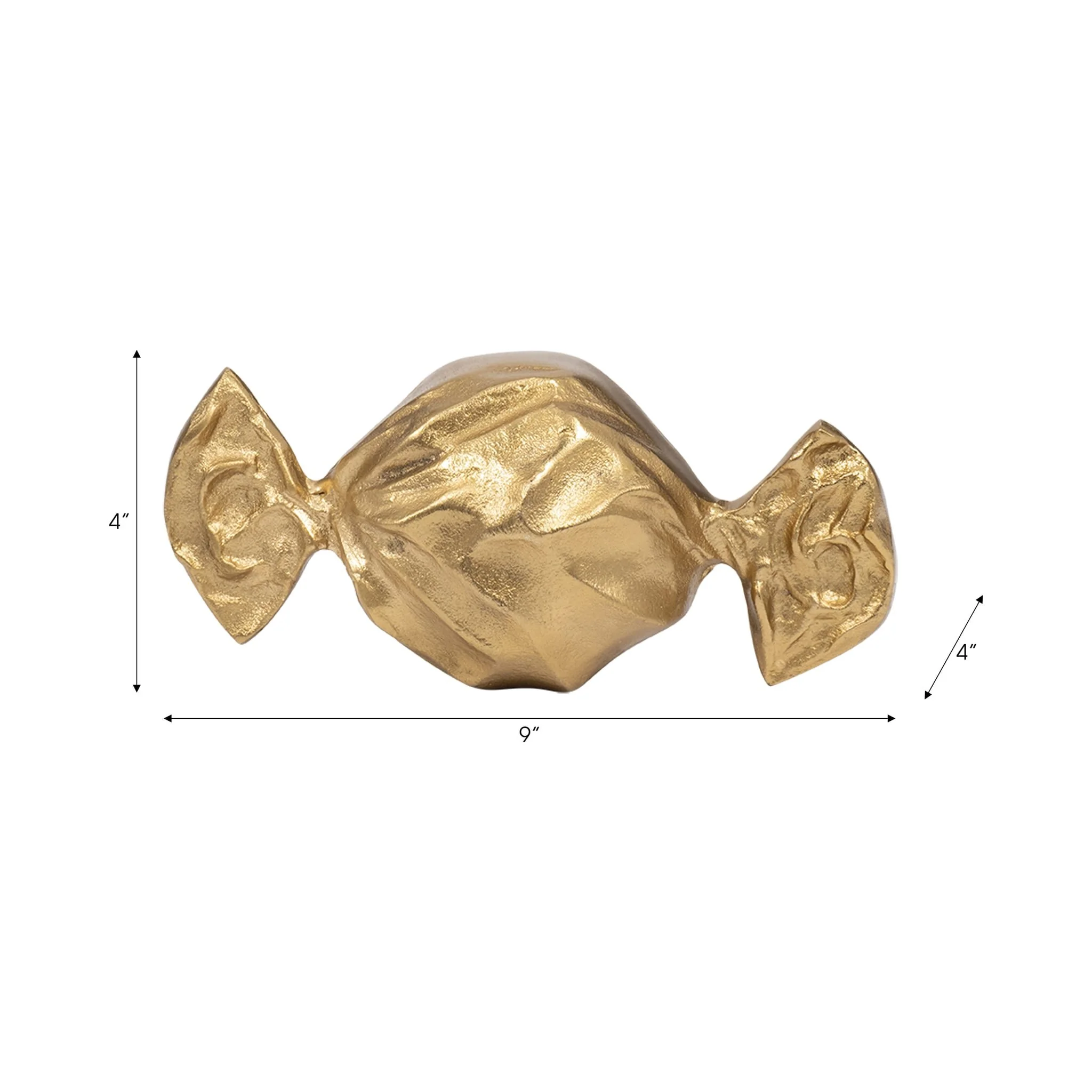 Metal, 9" Wrapped Candy, Gold - Image 7