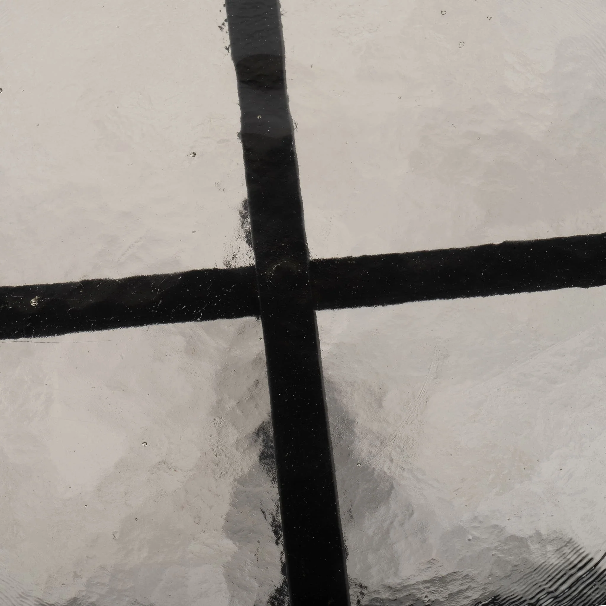 Metal/glass, 17"dx22"h Side Table, Black - Image 6
