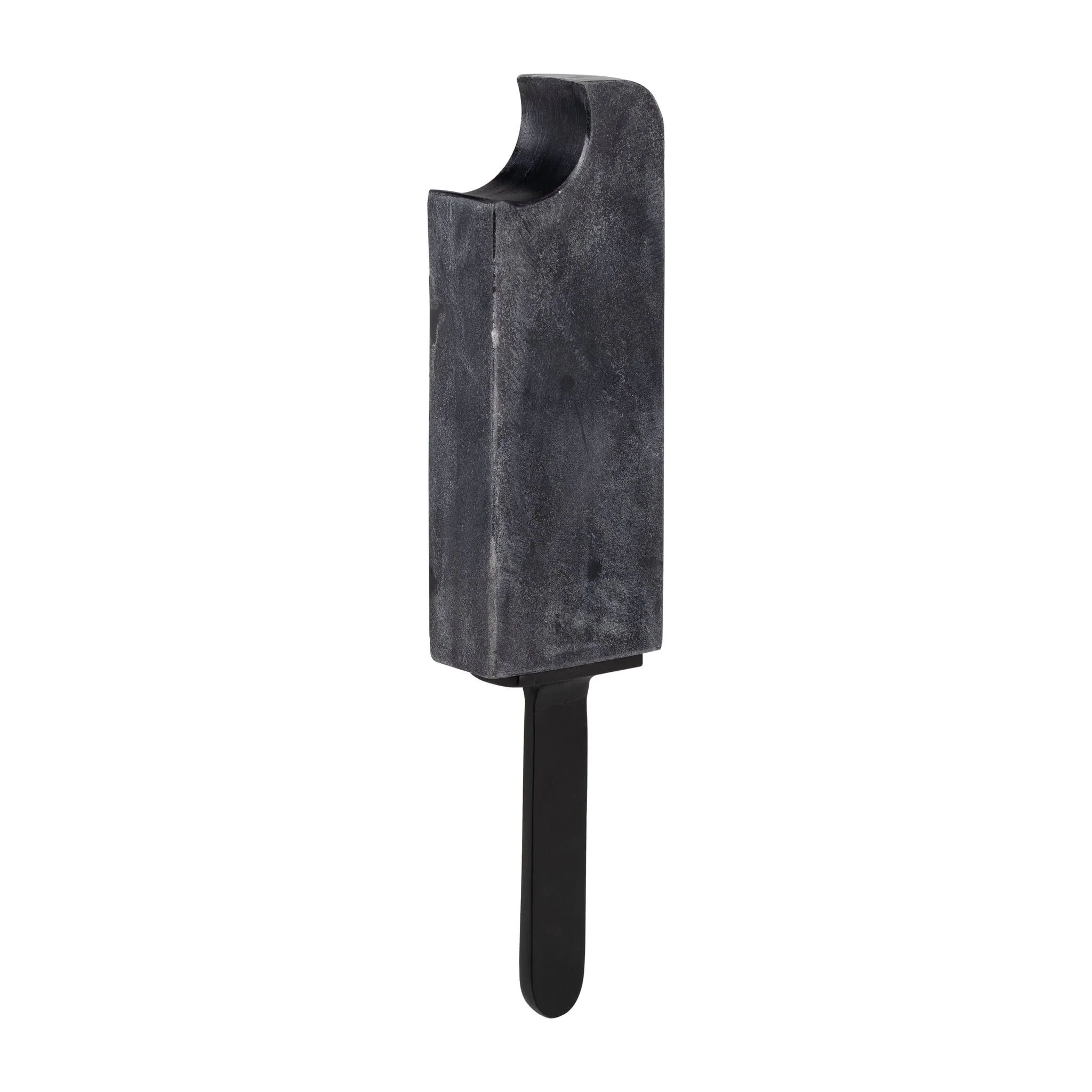 Metal/marble,13",bitten Popsicle Deco,black - Image 2
