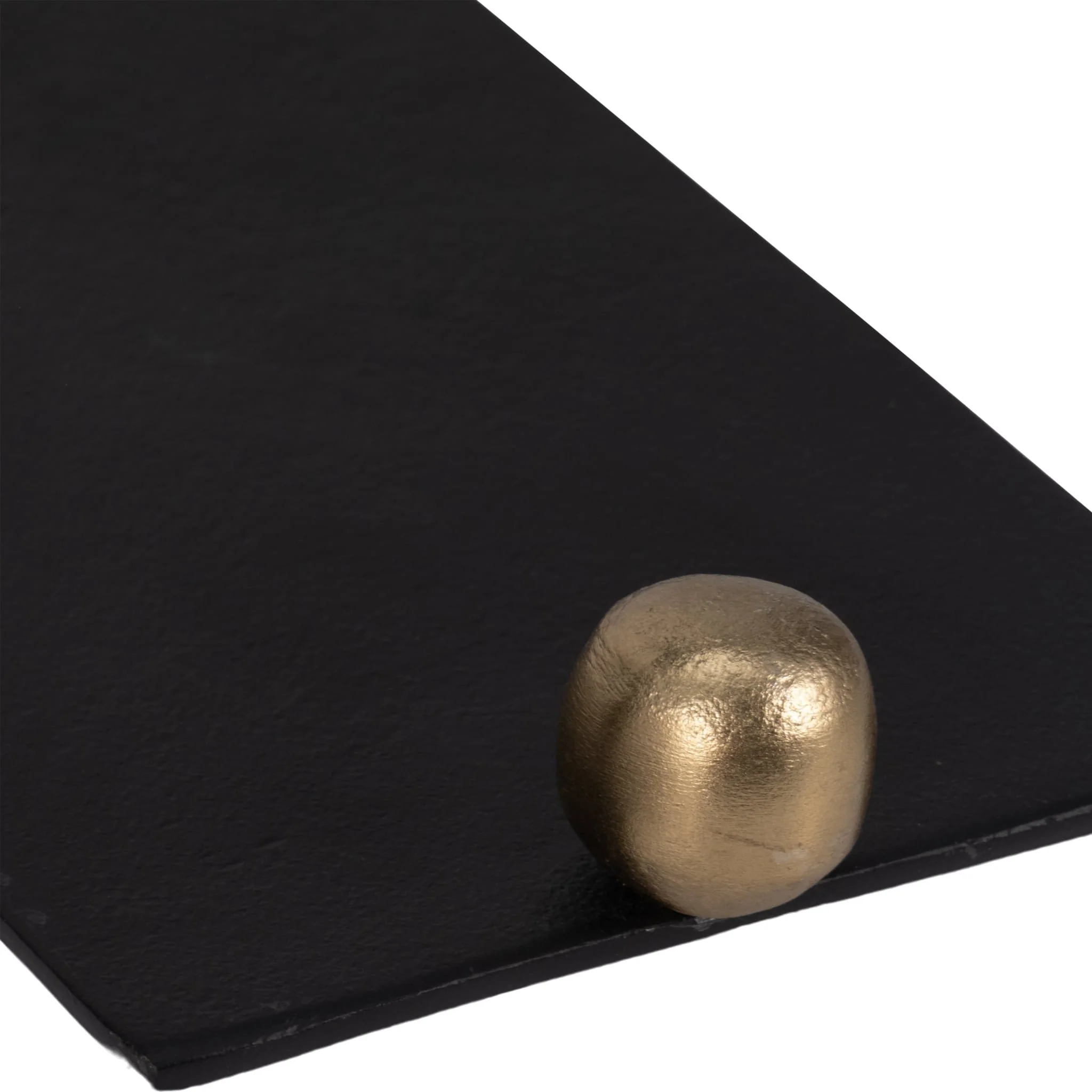 Metal,s/2 24/18",flat Tray With Gld Knob Handles,b - Image 5