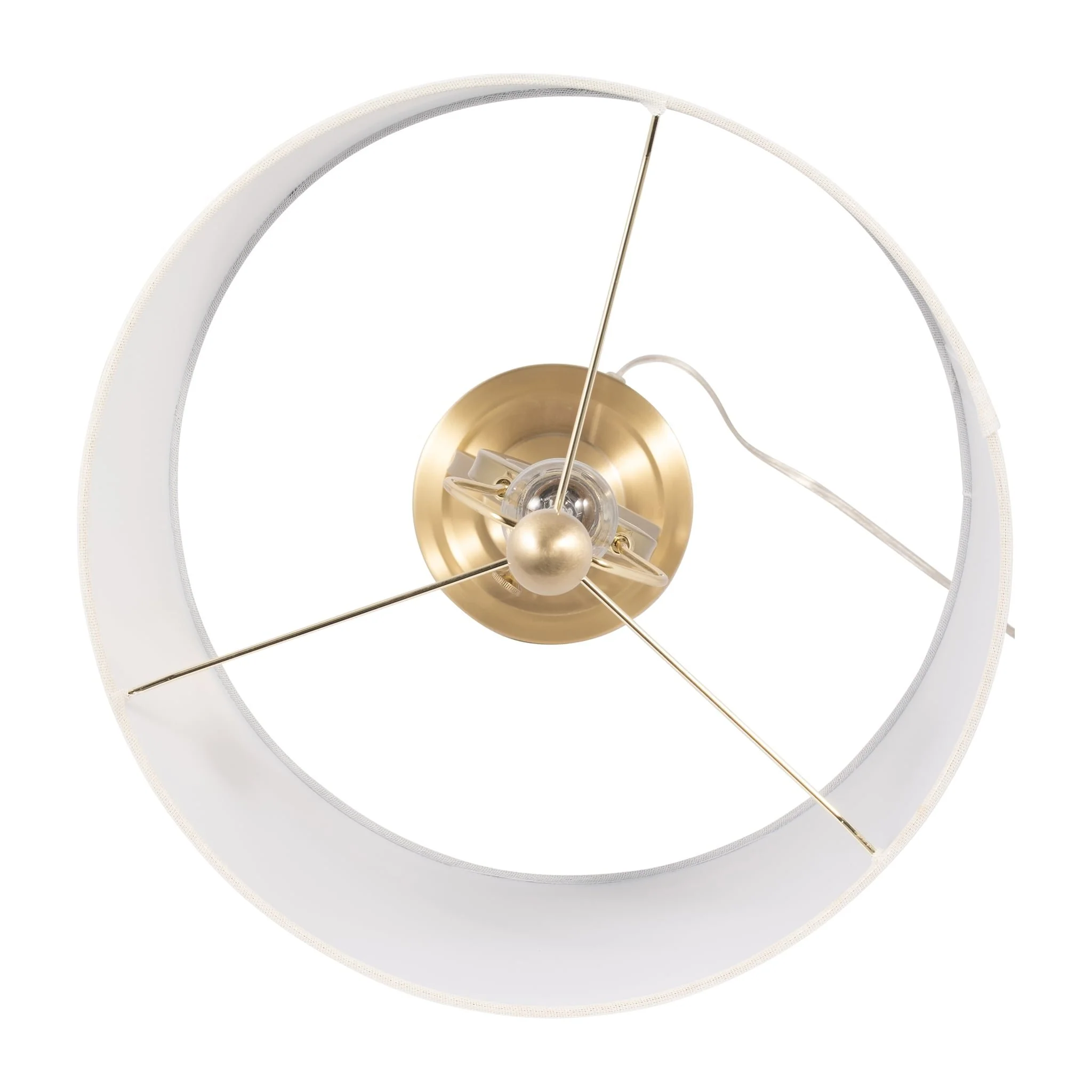 Metal, S/2 28" Infinity Table Lamps, Gold - Image 6