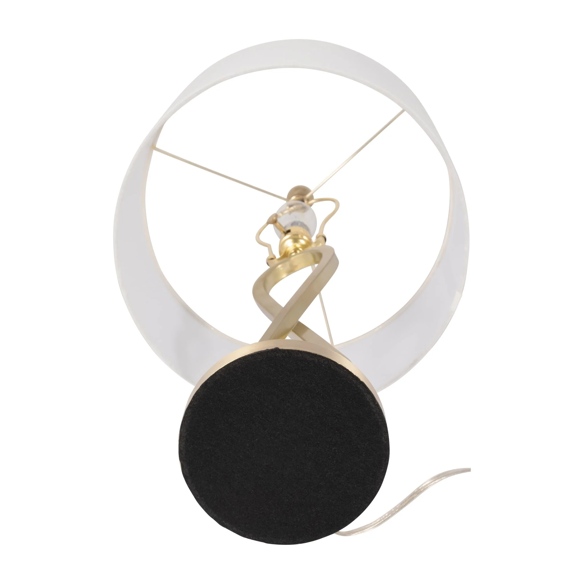 Metal, S/2 28" Infinity Table Lamps, Gold - Image 7