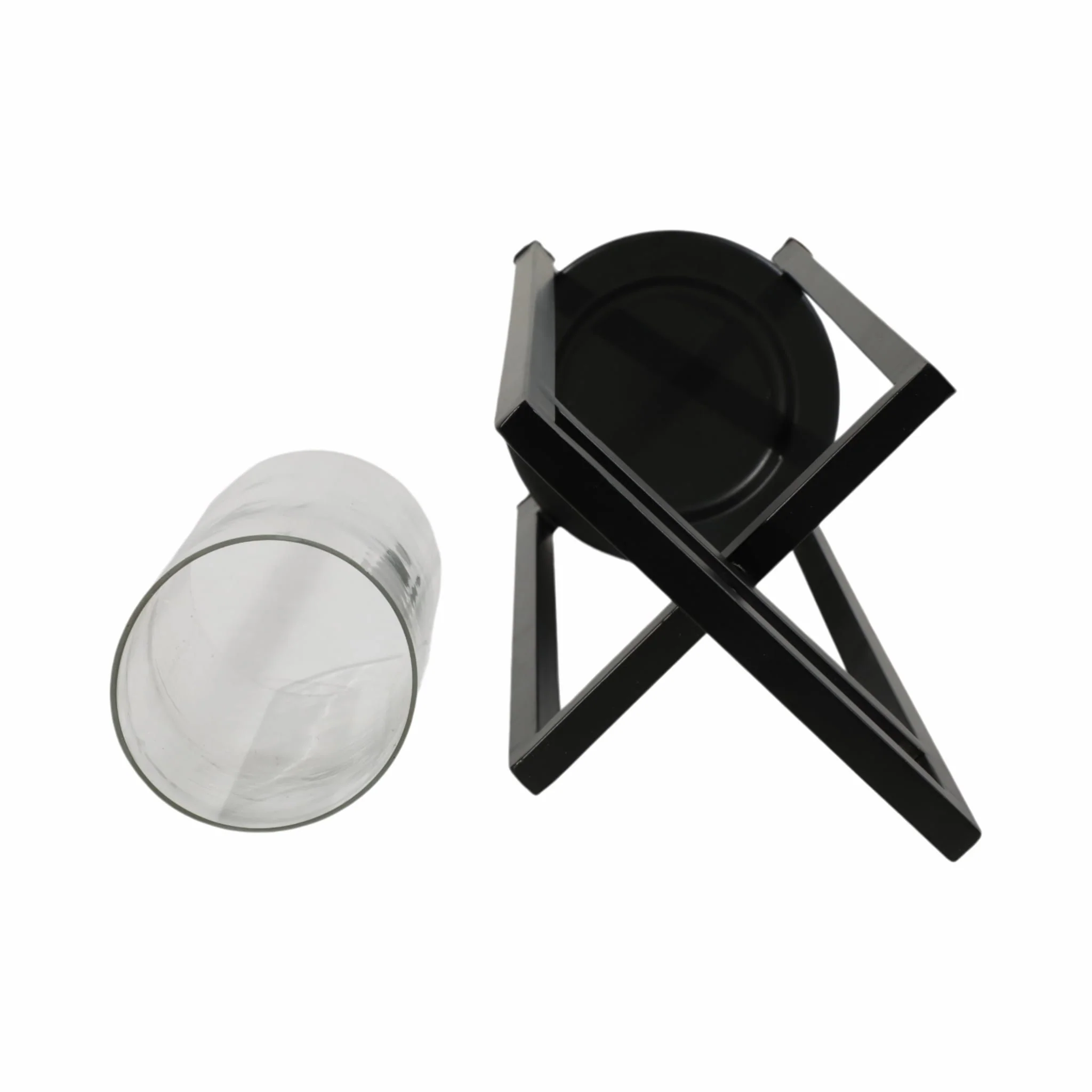 Metal, S/3 19/24/32"h Round Open Lanterns, Black - Image 5