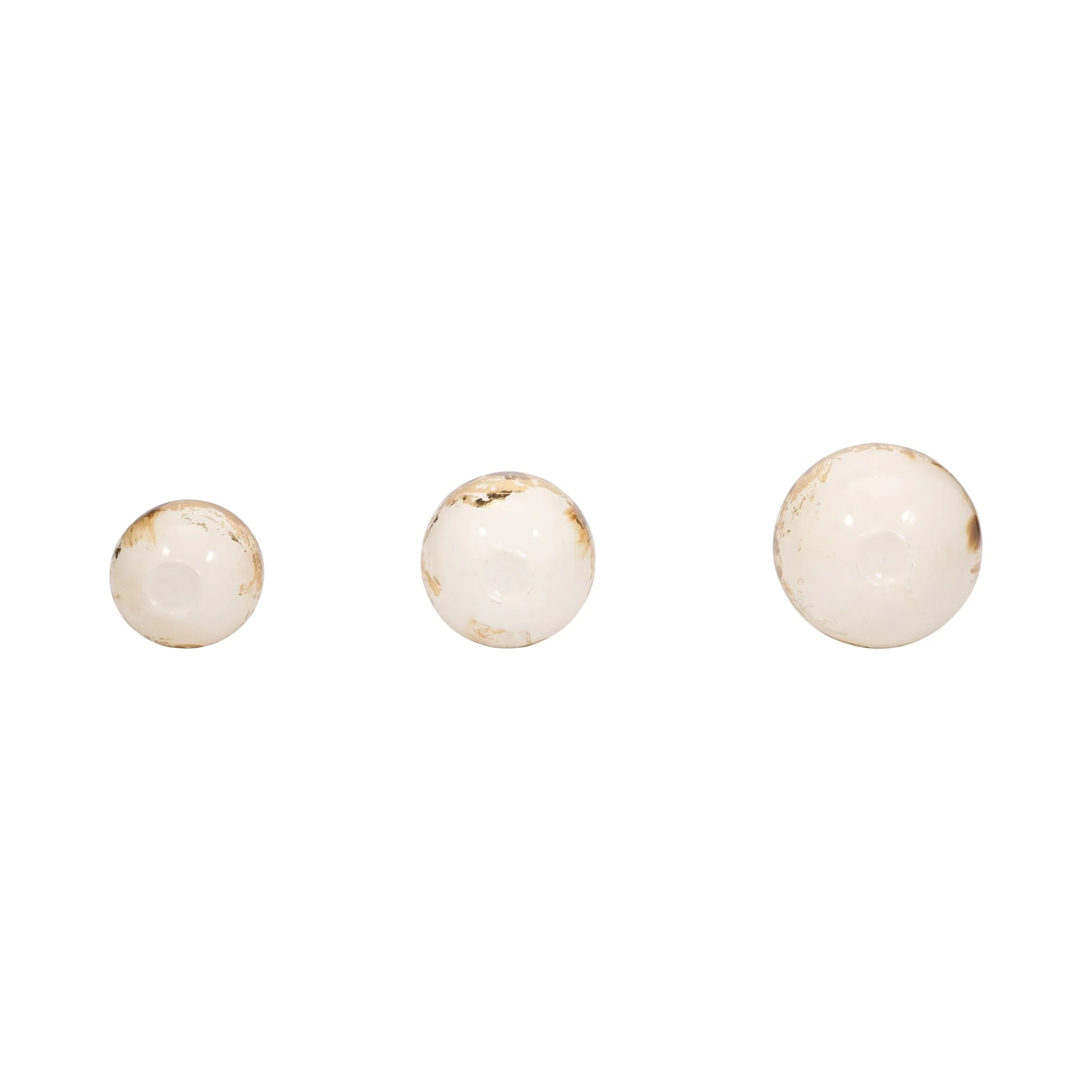 Metal, S/3 4/5/6" Galaxy Orbs, Pearl/gold - Image 6