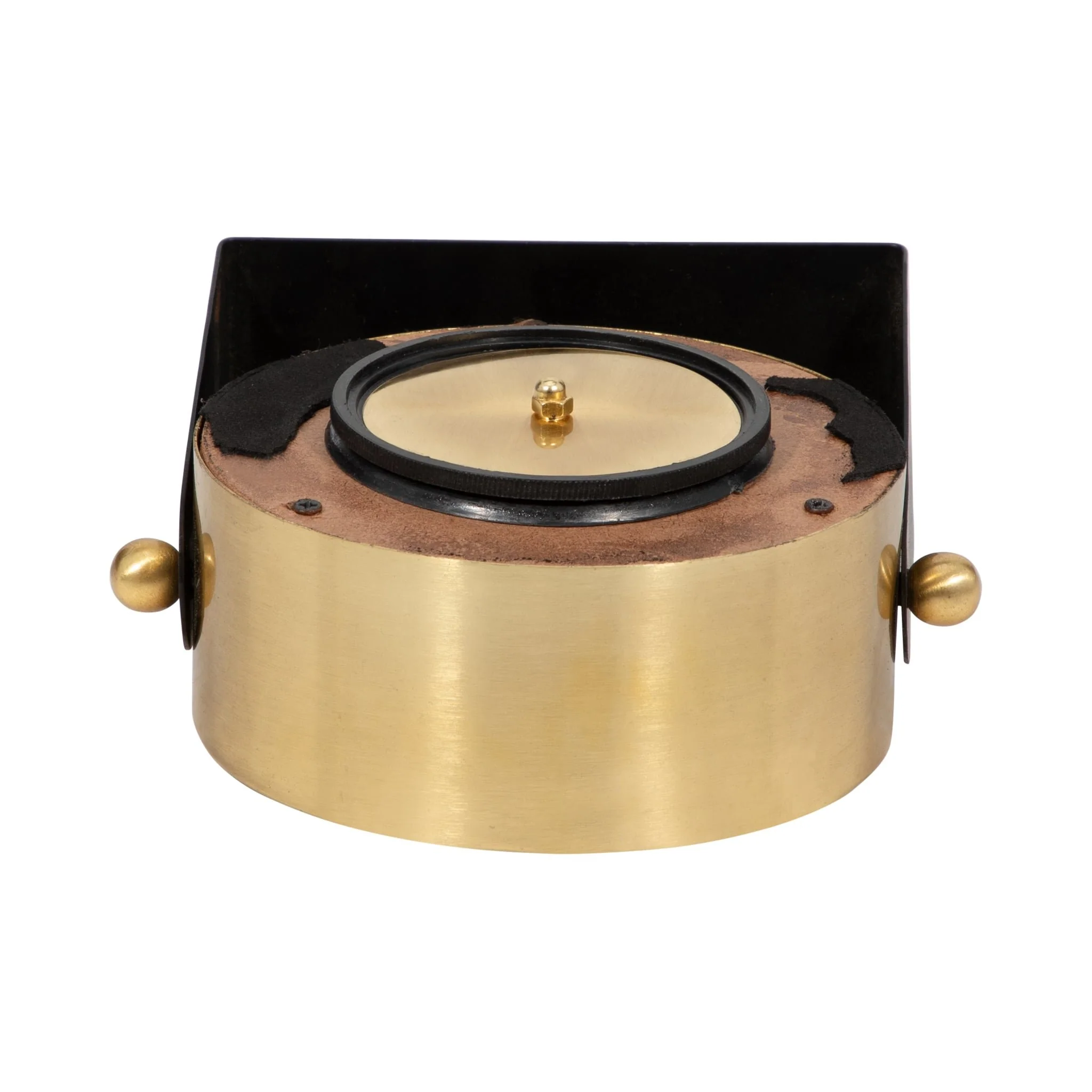 Metal Table Clock 6''  Gold Black - Image 6