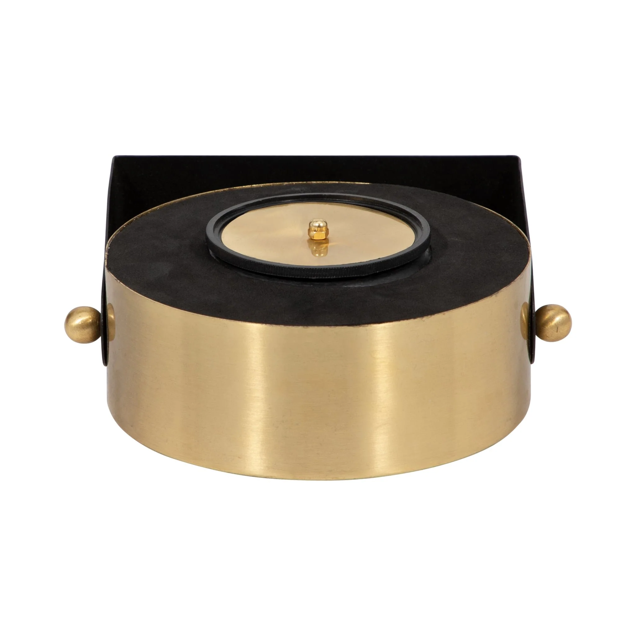 Metal Table Clock 7'' Gold Black - Image 6