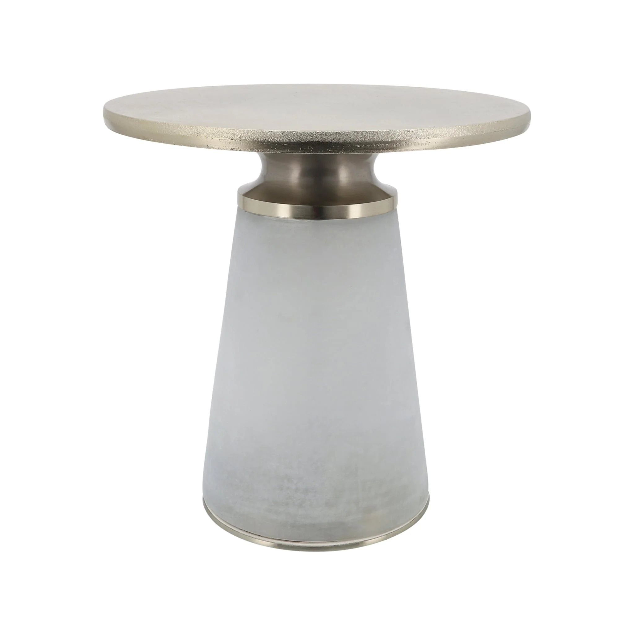 Metal Top, 18"h Nebular Side Table, Frost - Image 2