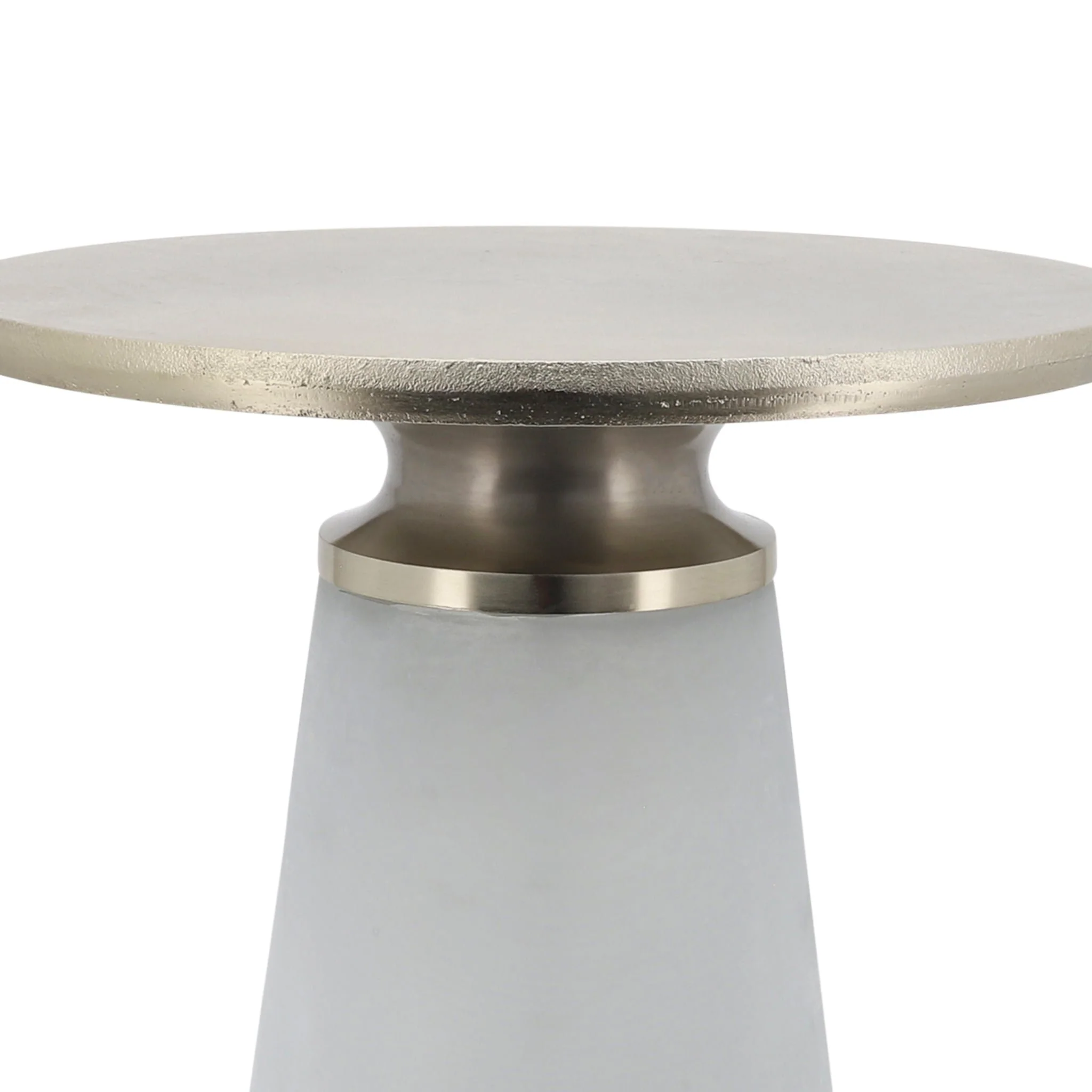 Metal Top, 18"h Nebular Side Table, Frost - Image 4