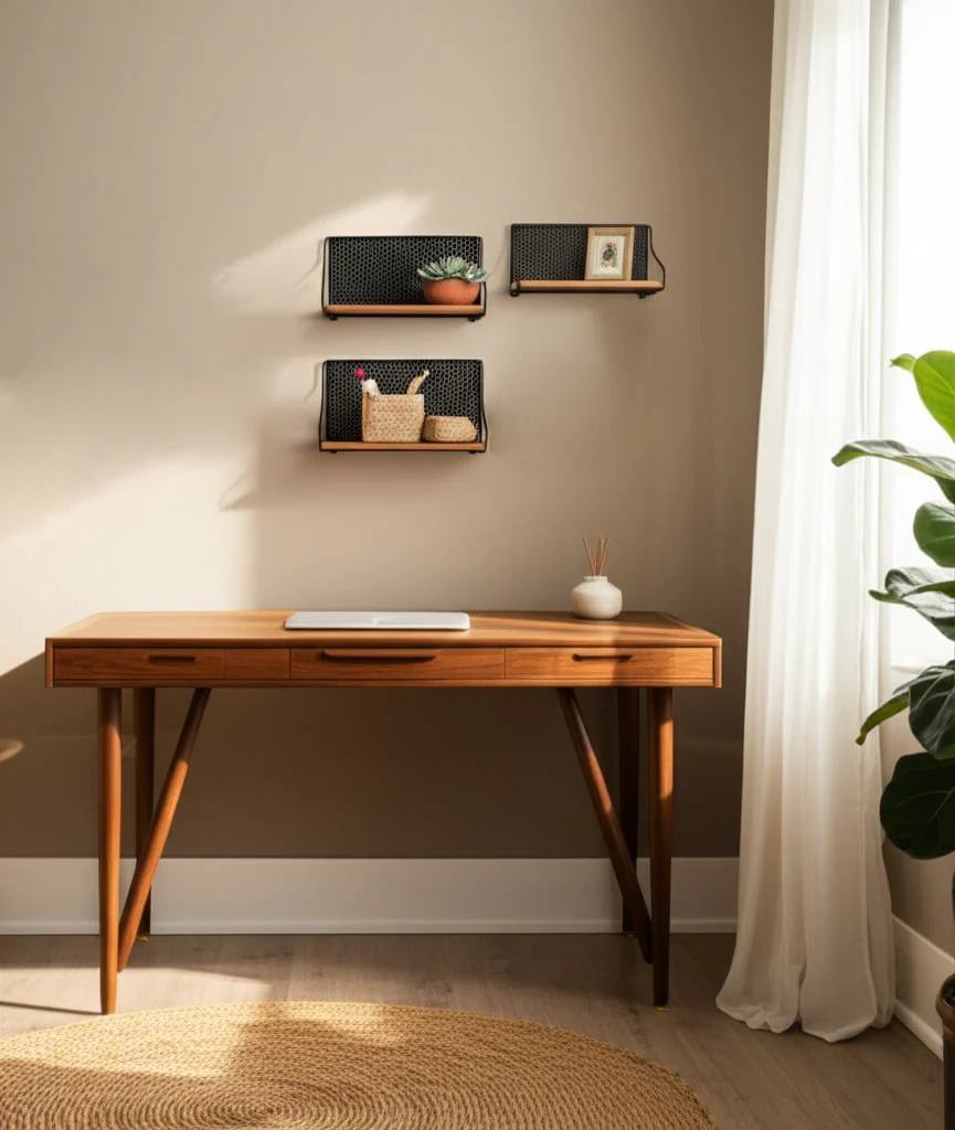Metal/wood, S/3 16/20/24" Shelves, Natural/black - Image 9