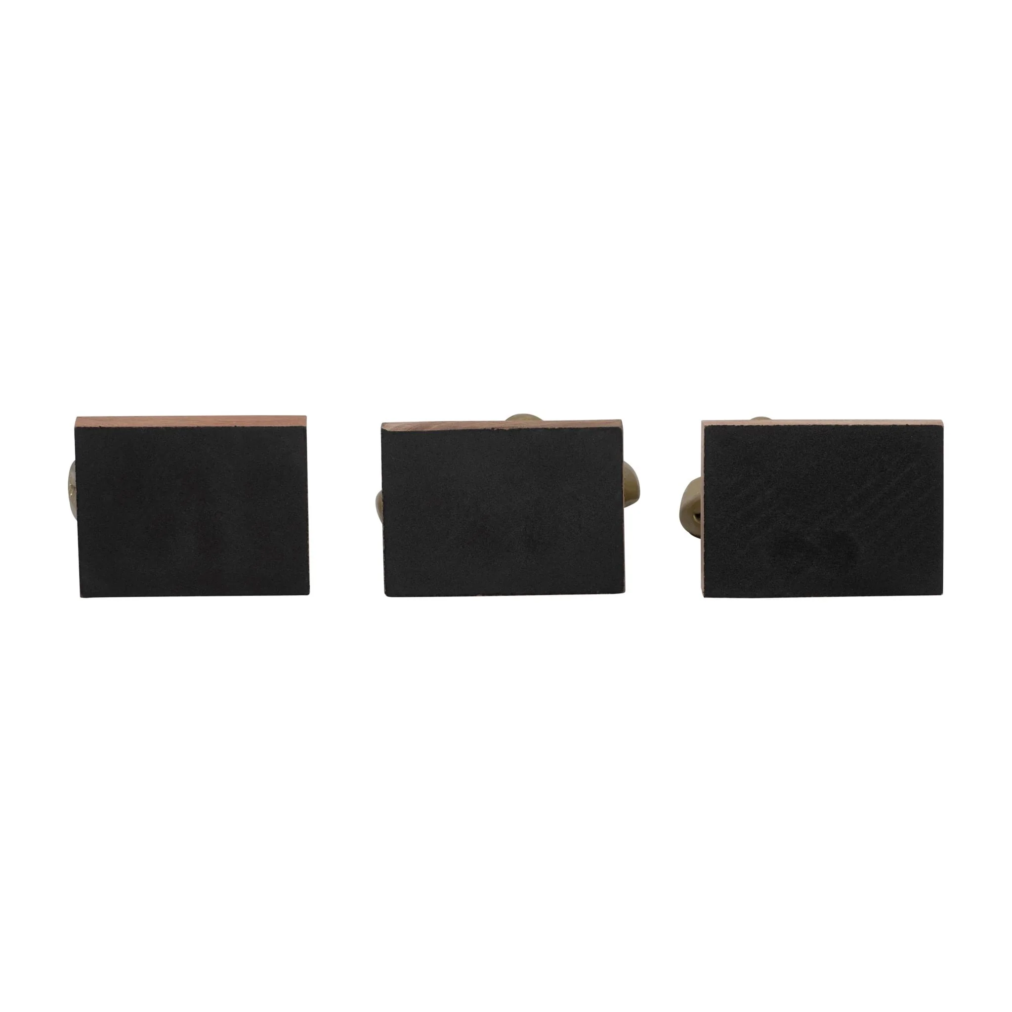 Metal/wood, S/3 9" Deep Thoughts, Gold - Image 7