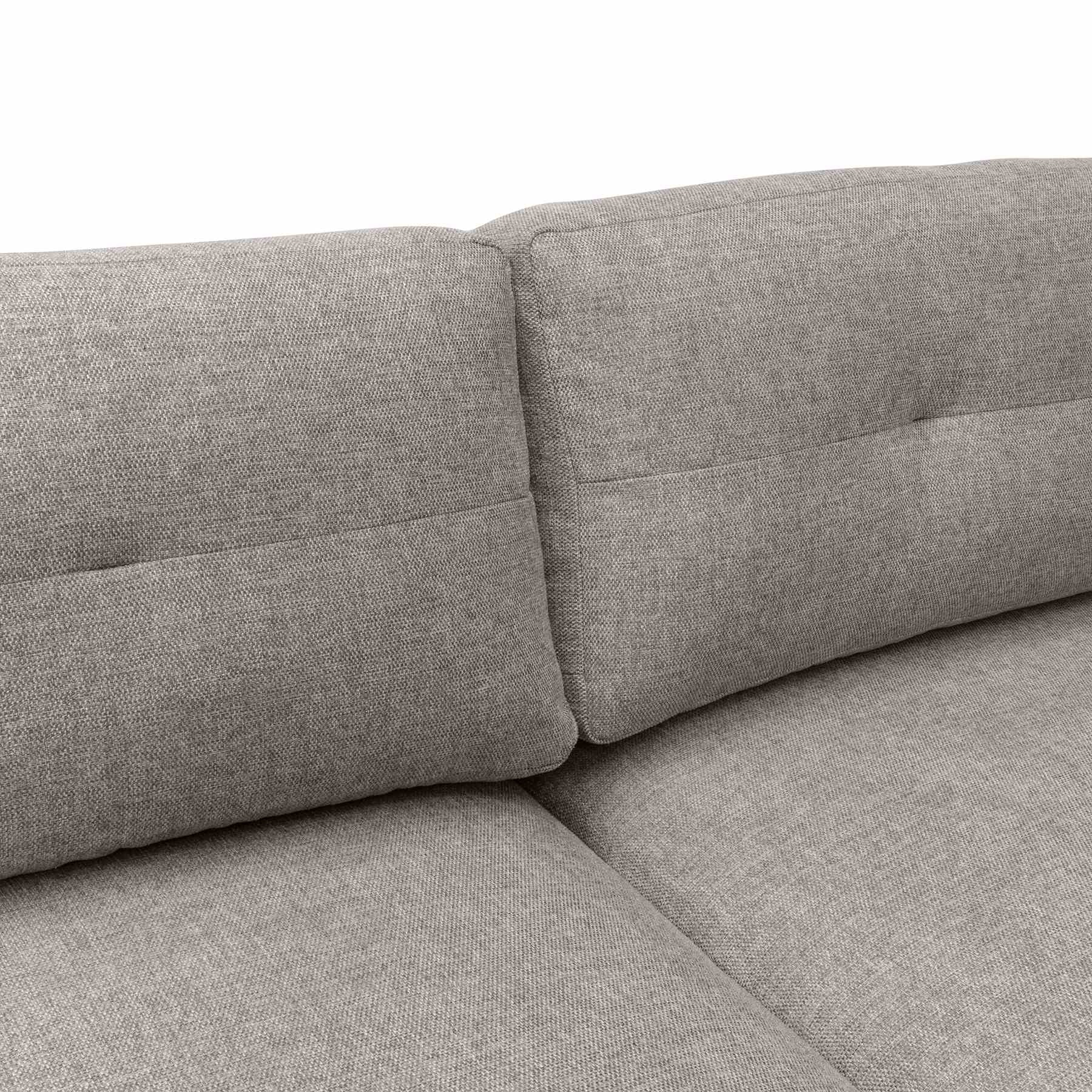 Michalina 84" Gray Fabric Sofa with Black Metal Legs - Image 7
