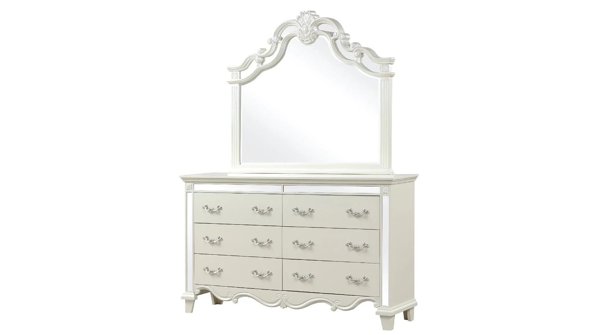 Milan King 4 Pc Bedroom Set White - Image 7