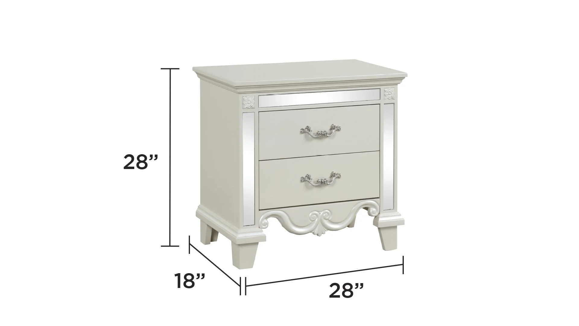 Milan King 5 Pc Bedroom Set White - Image 13