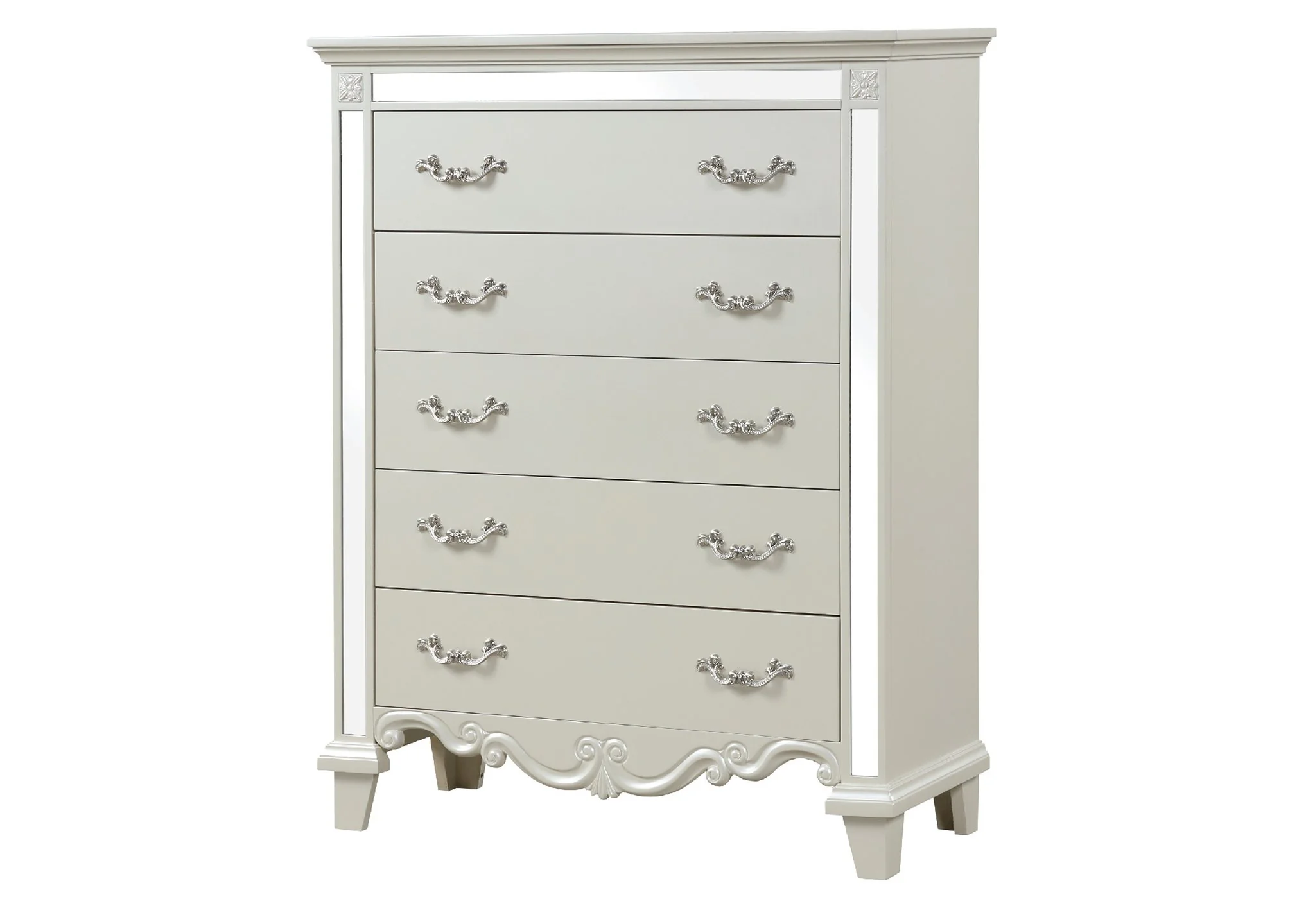 Milan King 5 Pc Bedroom Set White - Image 15
