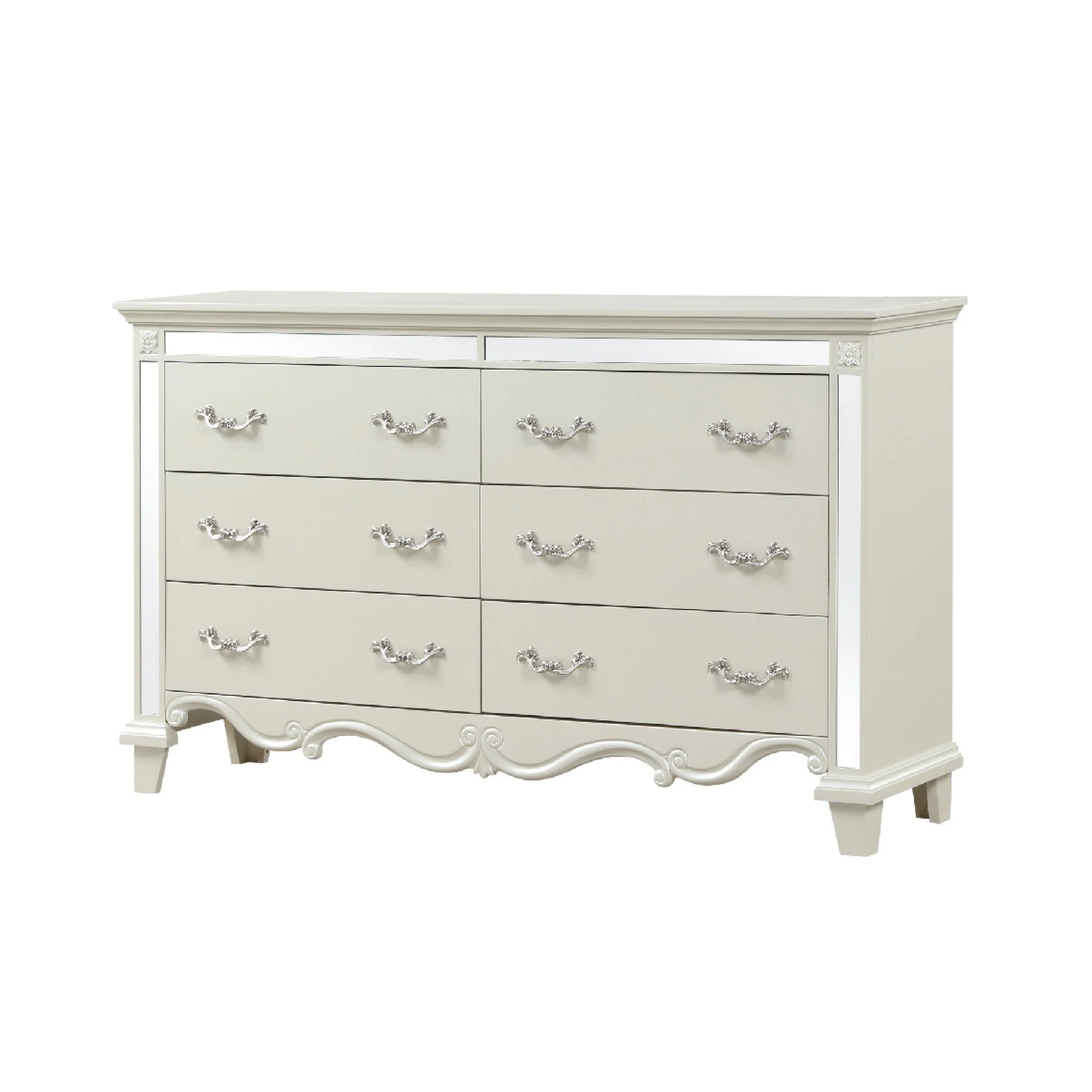 Milan King 5 Pc Bedroom Set White - Image 6