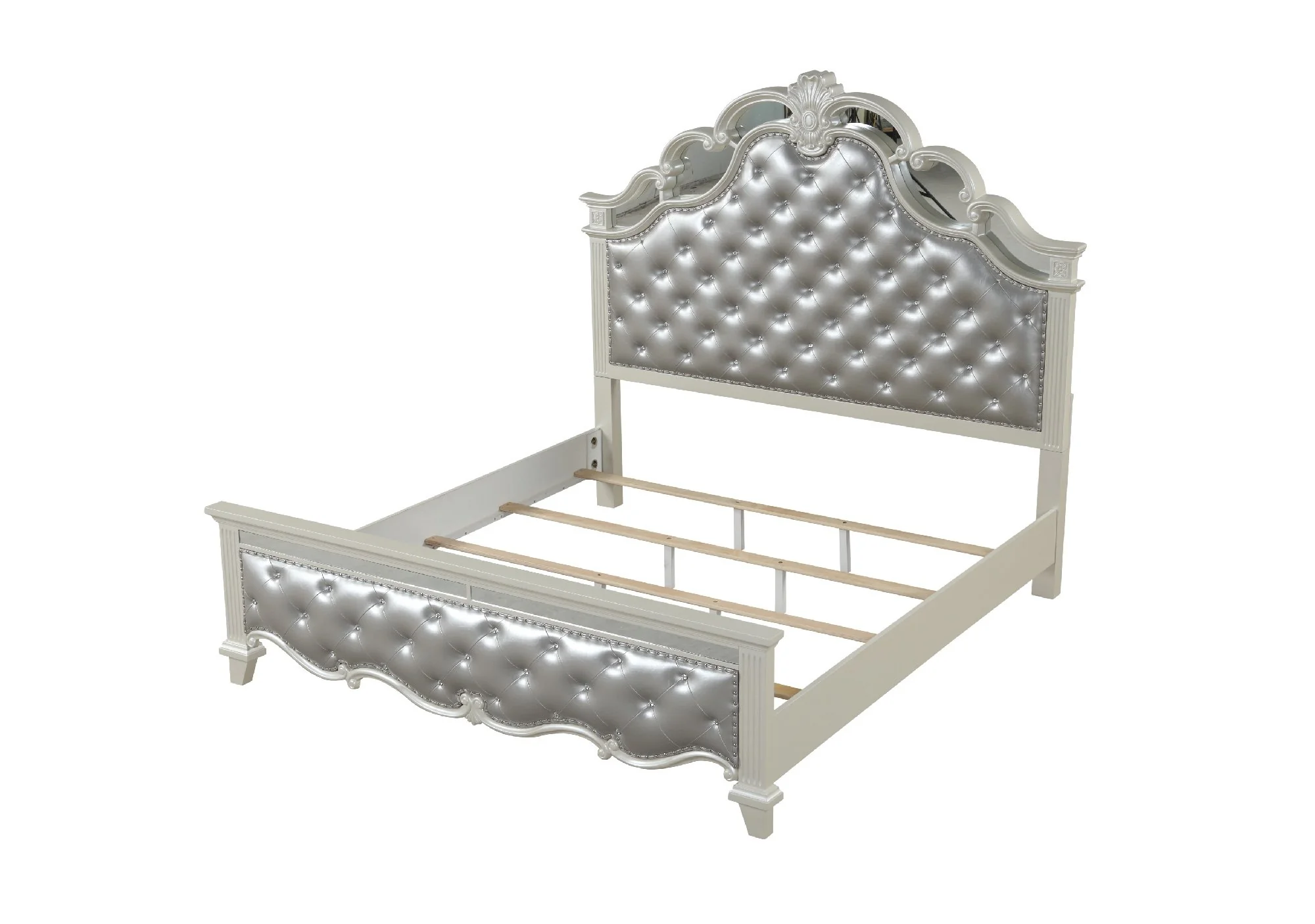 Milan Queen 5 Pc Bedroom Set White - Image 4