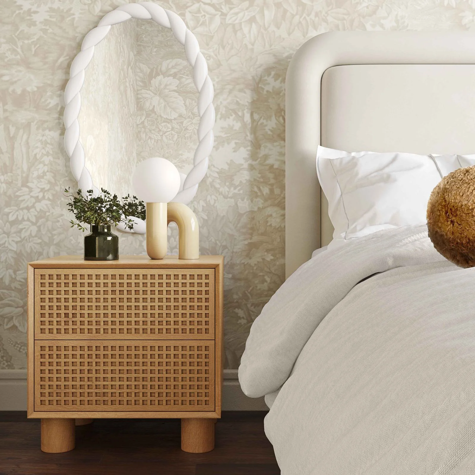 Miles Natural Wood Nightstand - Image 2
