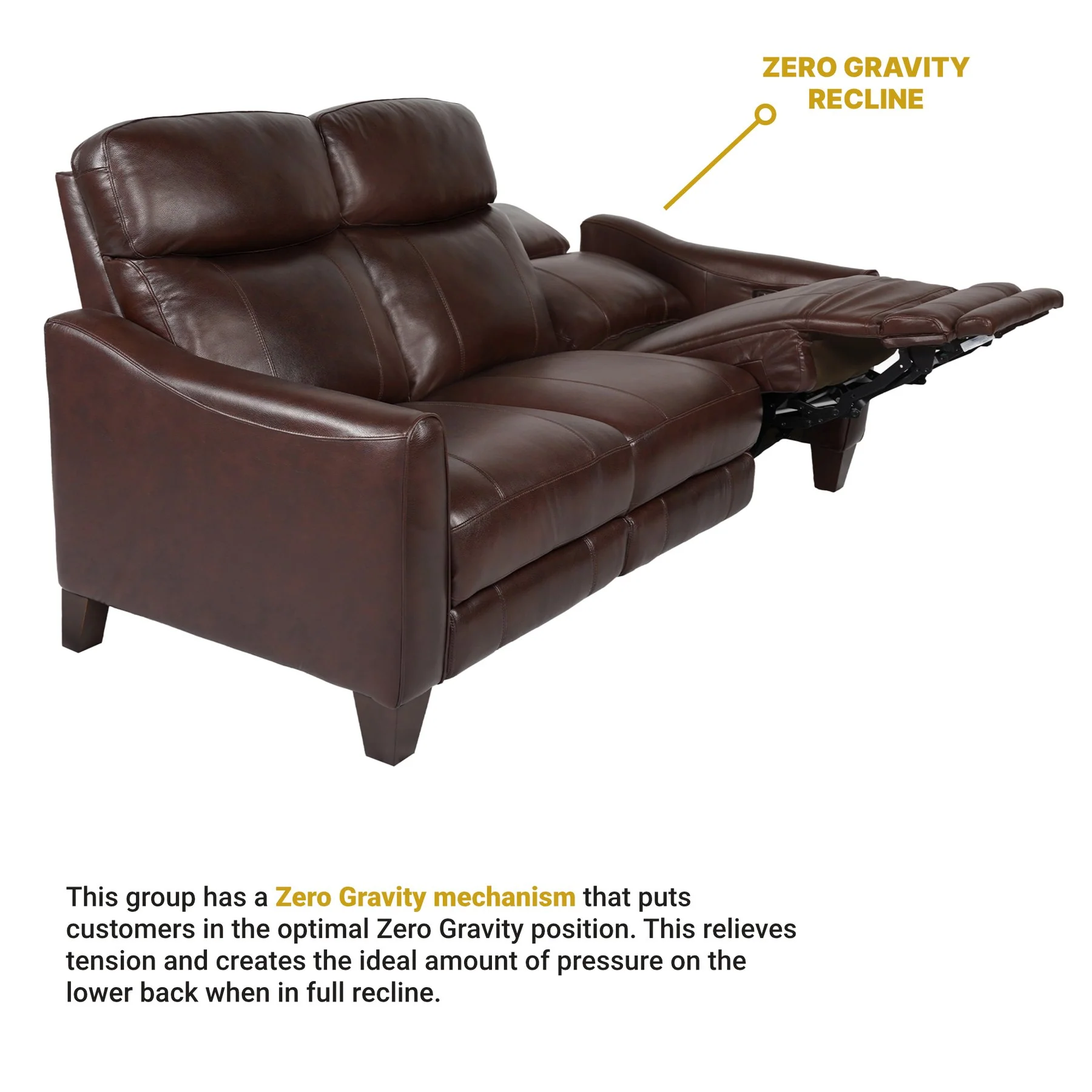 Milos 83" Zero Gravity Power Reclining Sofa in Chocolate Leather - Image 11