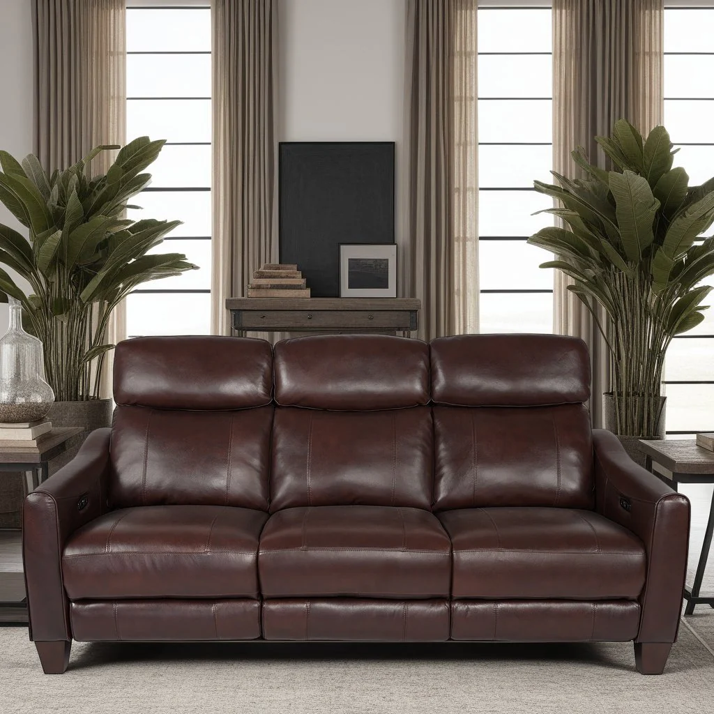 Milos 83" Zero Gravity Power Reclining Sofa in Chocolate Leather - Image 16