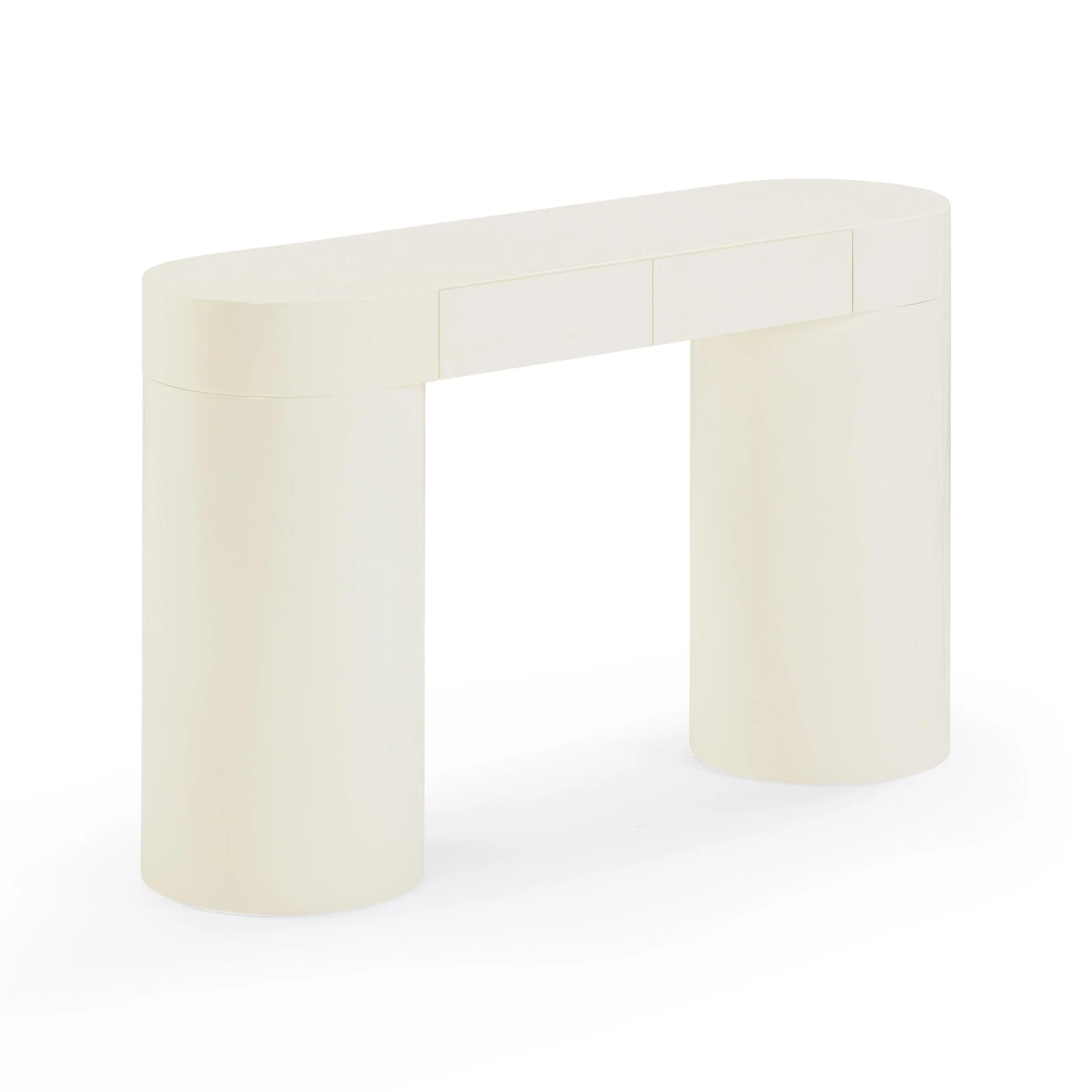 Mira Cream High Gloss Console Table - Image 3