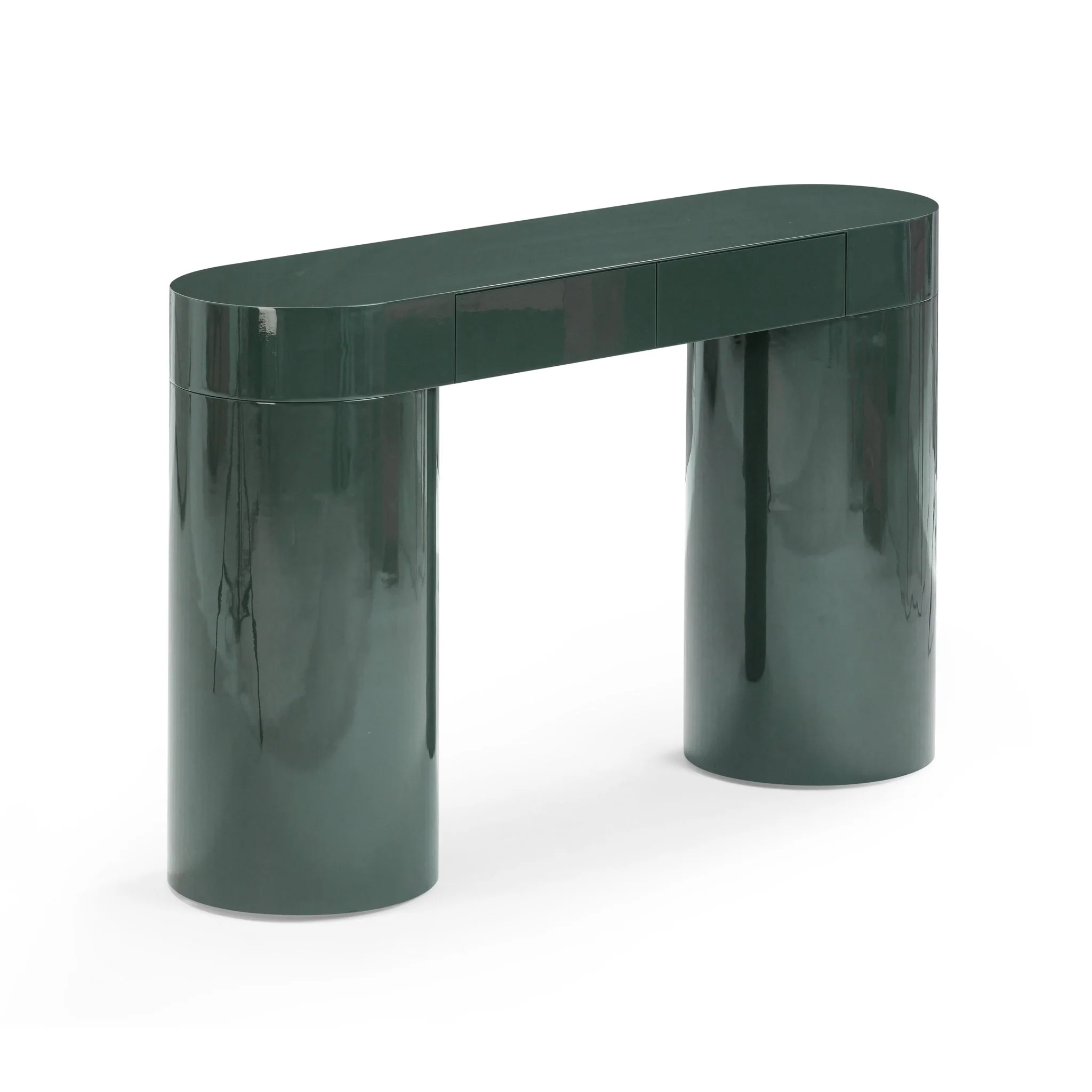 Mira Deep Green High Gloss Console Table - Image 3