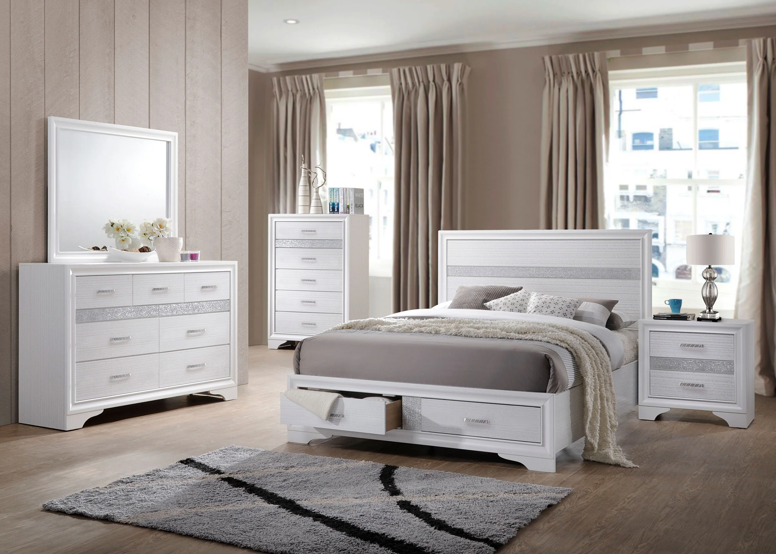 Miranda Panel Platform Storage Bed - Image 18