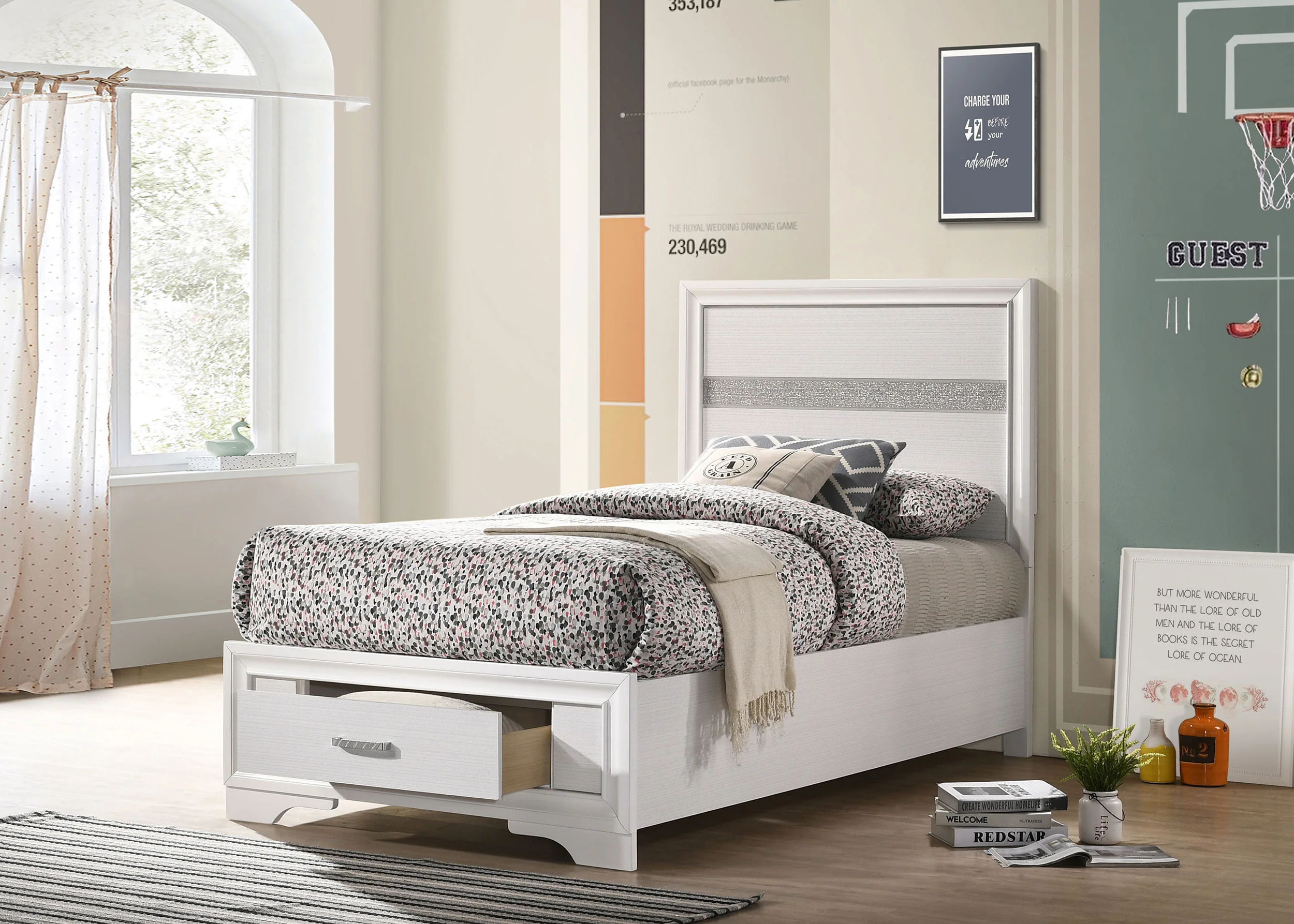 Miranda Panel Platform Storage Bed - Image 41