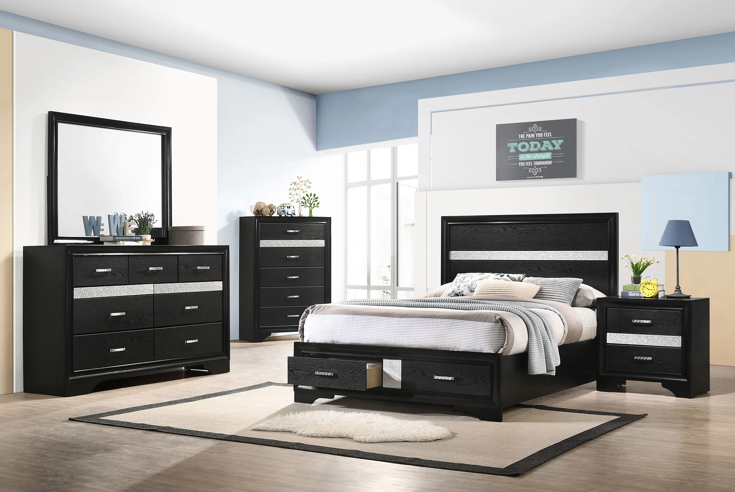 Miranda Panel Platform Storage Bed - Image 95