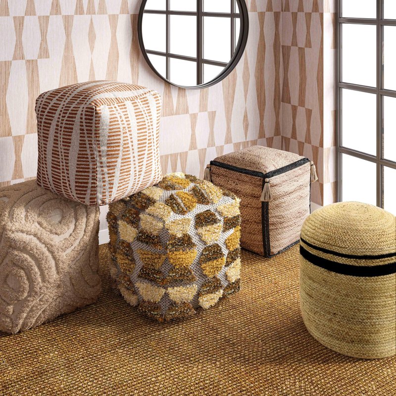 Miranda Knitted Pouf - Image 2