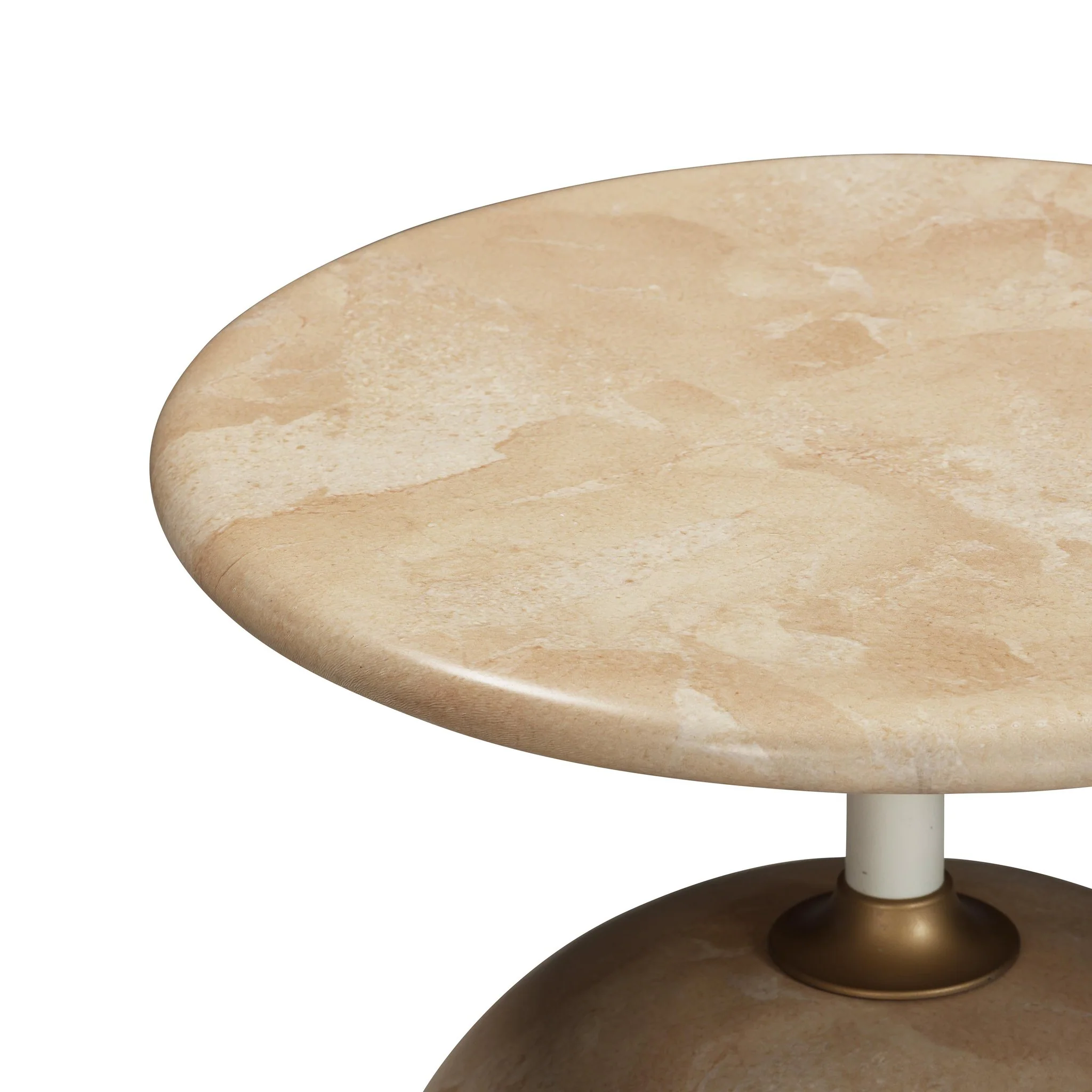 Mire Rose Faux Marble Side Table - Image 4