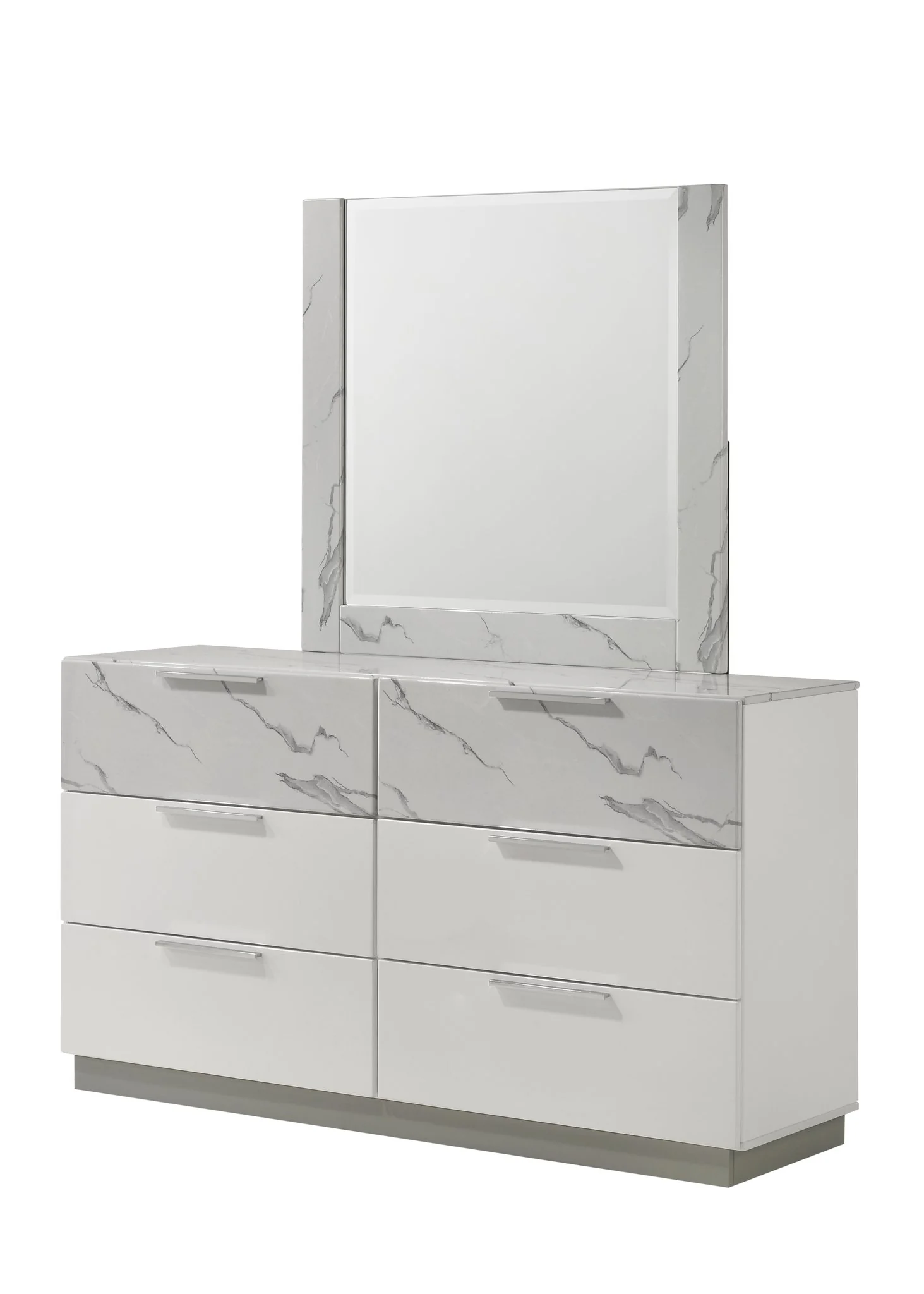 Mist King 4PC Bedroom Set White - Image 7