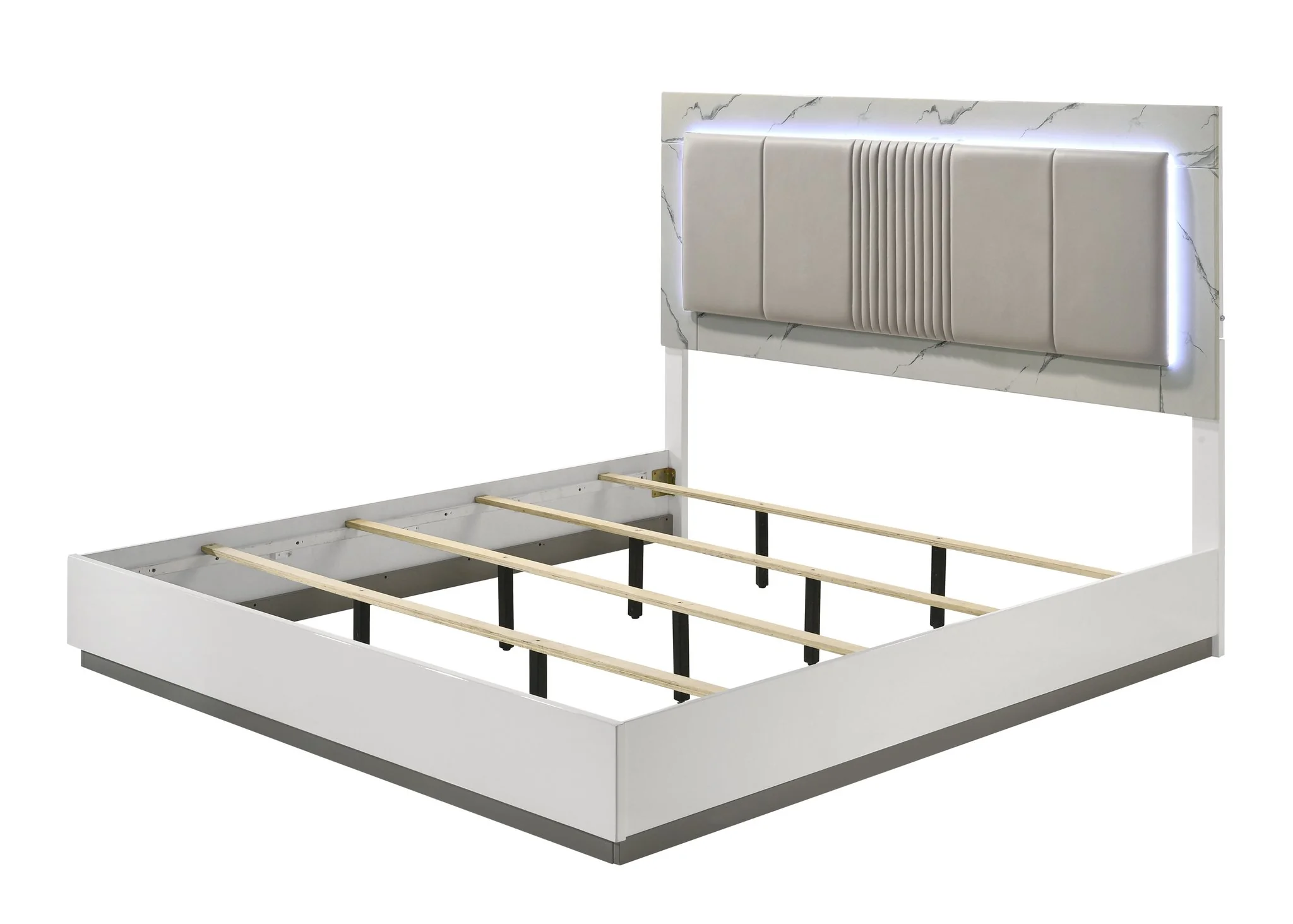 Mist Queen 5PC Bedroom Set White - Image 4